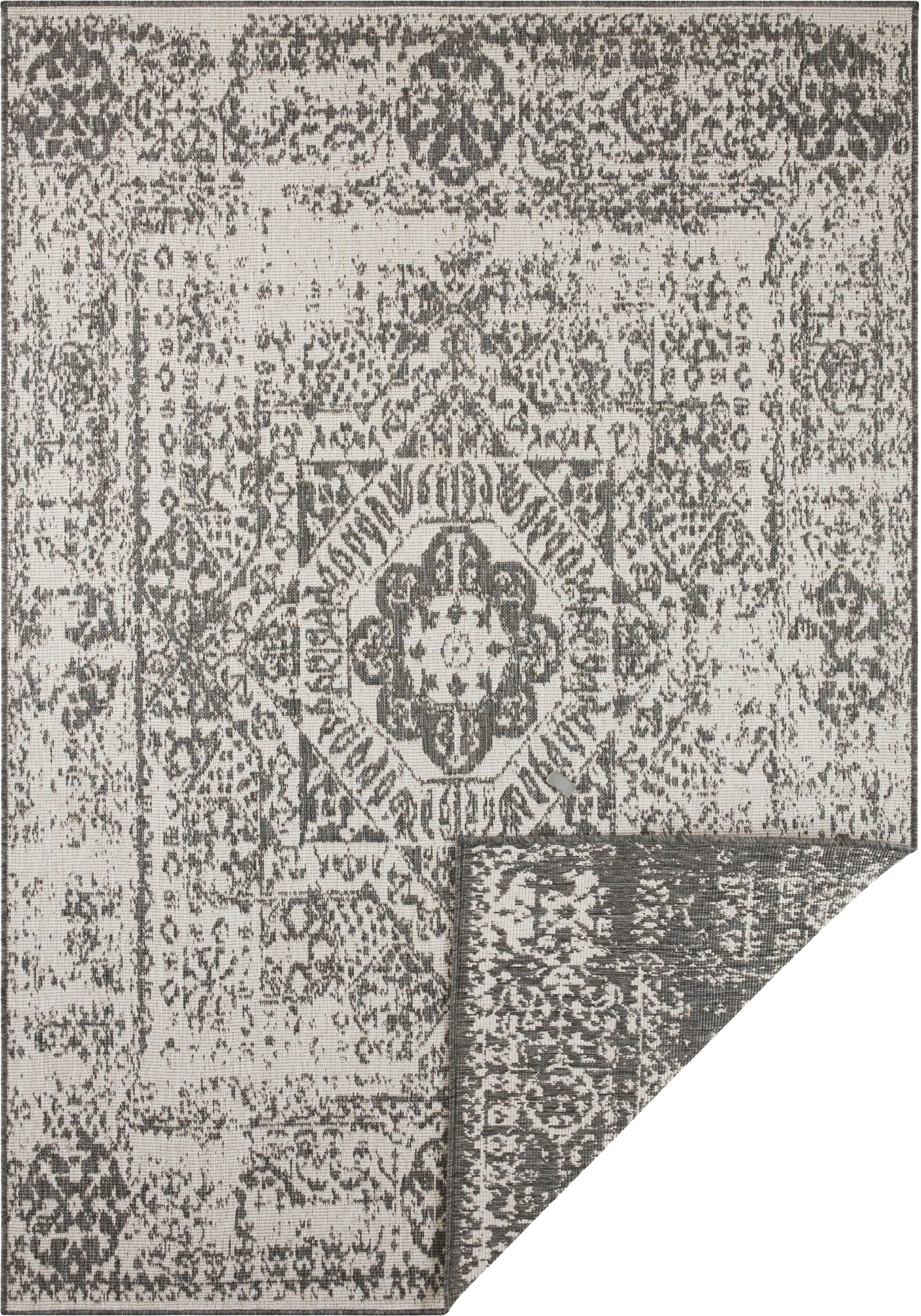 NORTHRUGS Teppich »Danao«, rechteckig, 5 mm Höhe, In-und Outdoor geeignet, Robust, Pflegeleicht, Flachgewebe, Wendbar