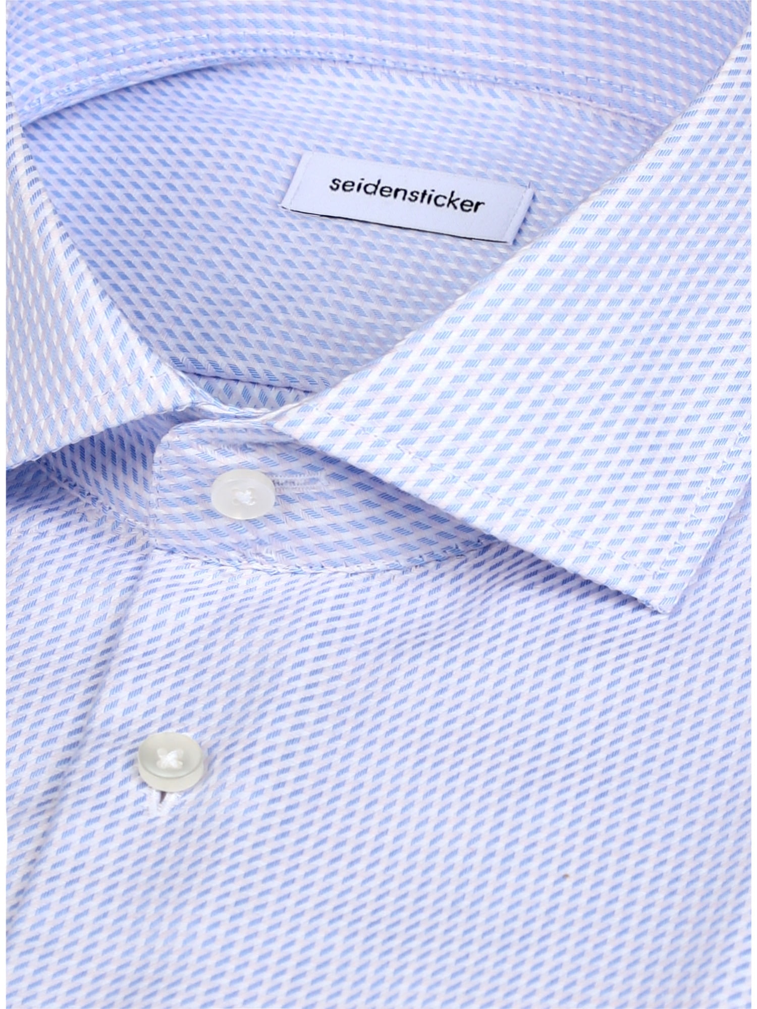 seidensticker Businesshemd »Schwarze Rose« Shaped 1/1 Kentkragen Struktur