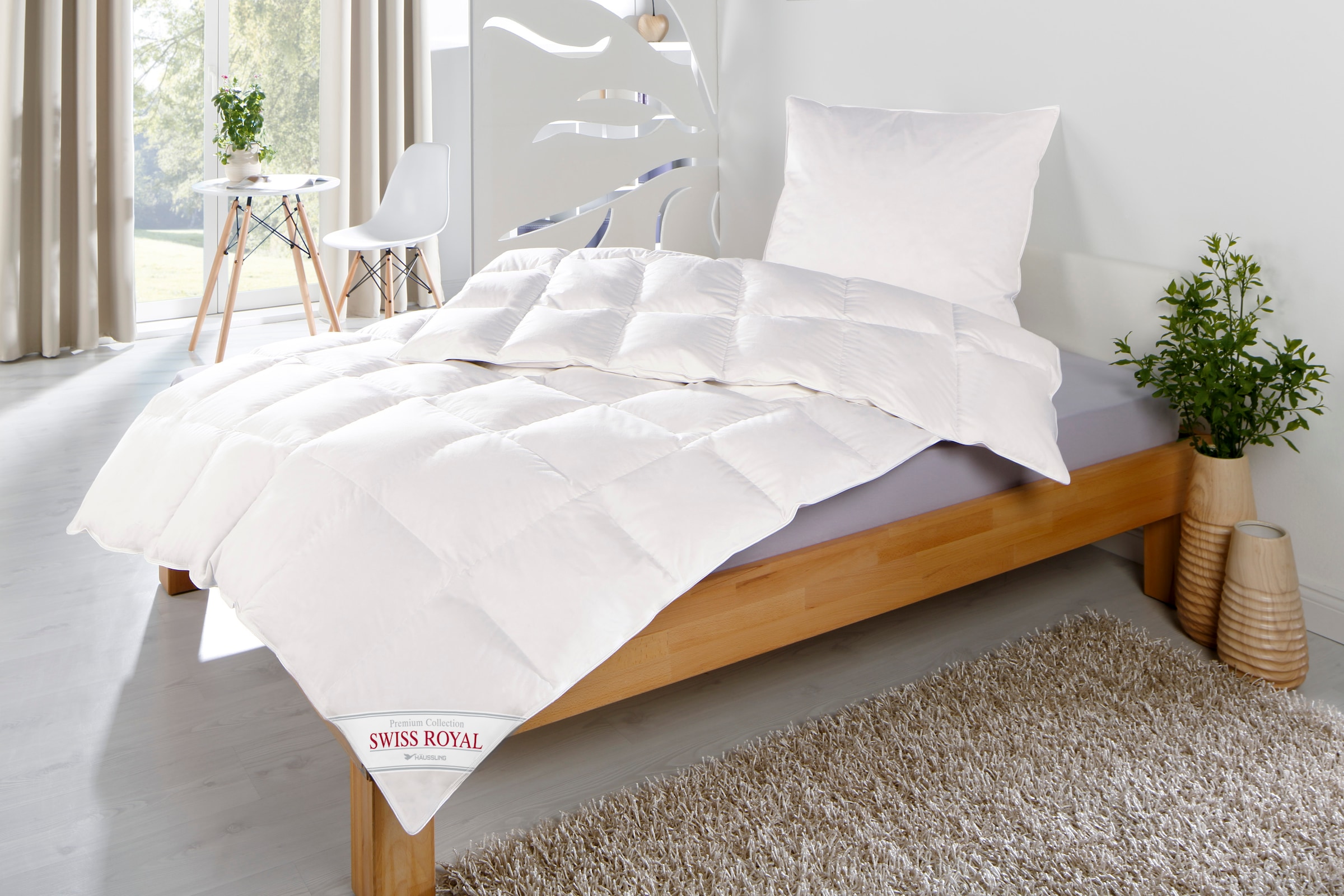 Haeussling Daunenbettdecke "Swiss Royal, Bettdecken für Sommer und Winter, günstig online kaufen