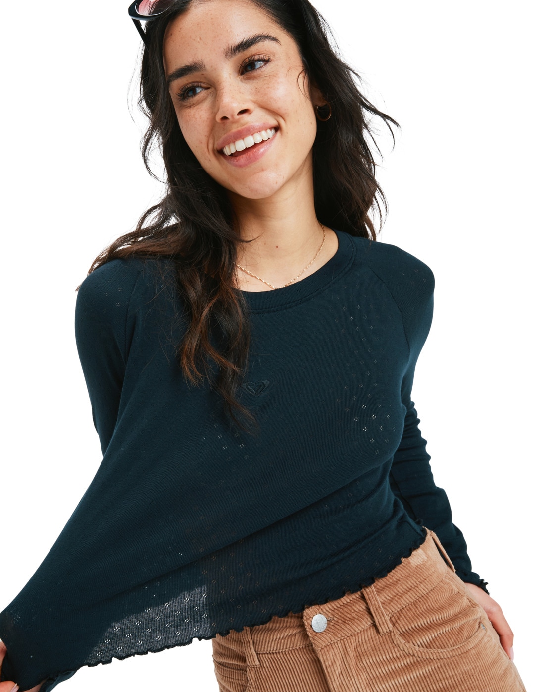 Roxy Langarmshirt »Time Off Pointelle«