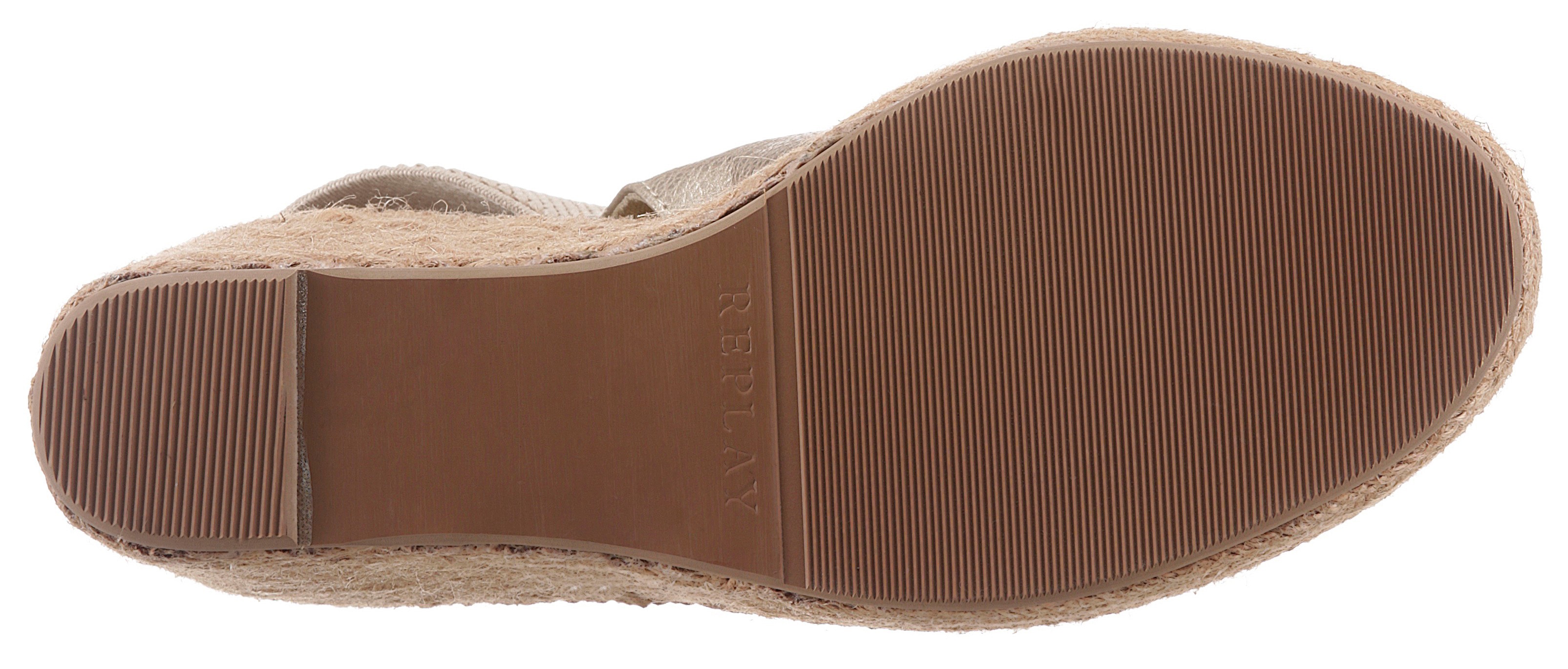 Thumbnail - Replay Sandalette "Tyne", Sommerschuh, Sandale, Keilabsatz, mit Glitzerlogo an der Ferse