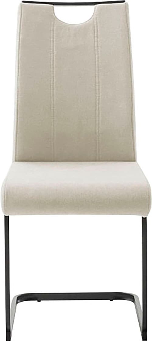 MCA furniture Freischwinger »MCA TERESINA Schwingstuhl mit Griffloch«, Feingewebe, (4er-Set), Schwingstühle mit Griffloch, Komfortsitzhöhe von ca. 48 cm