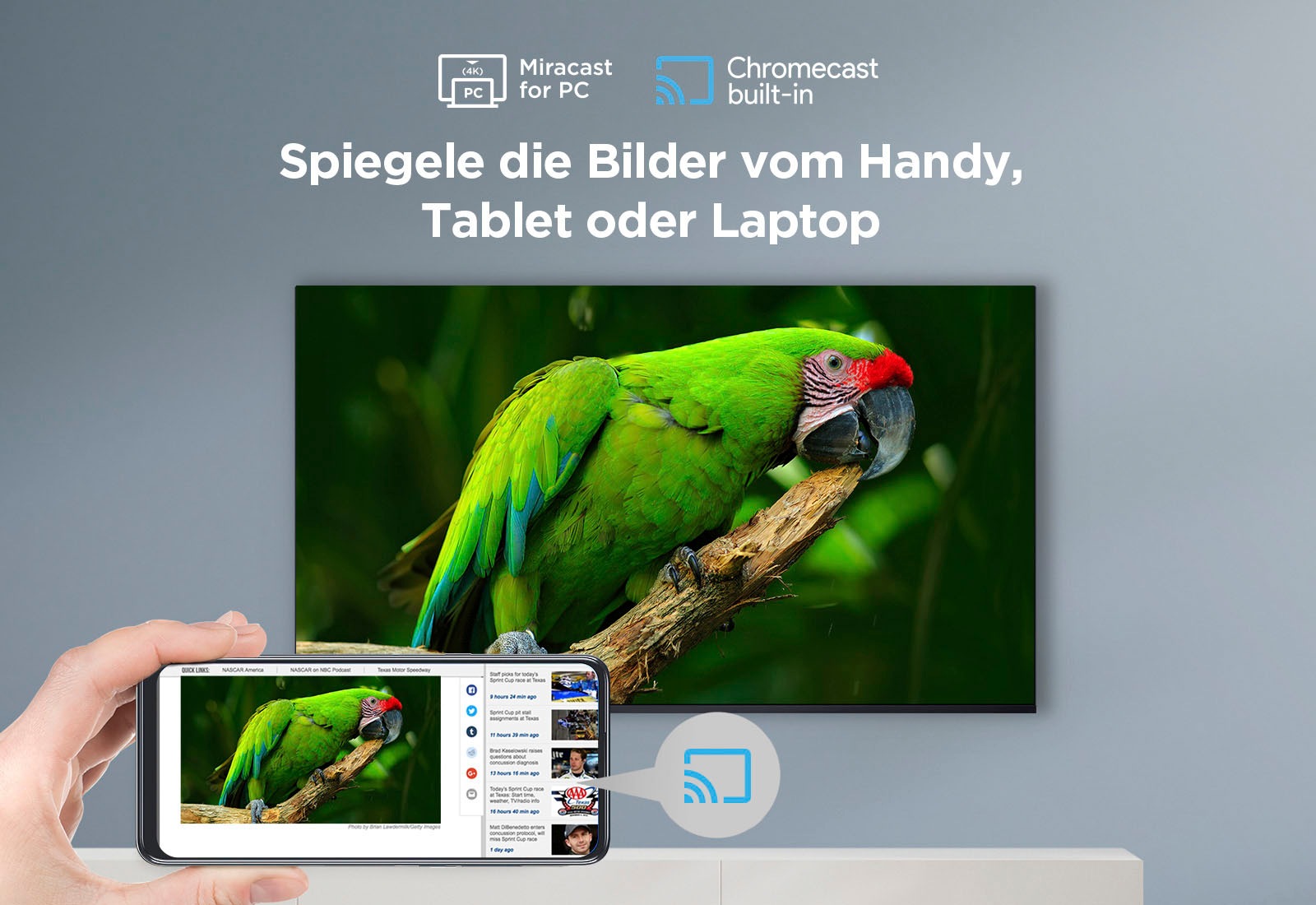 TCL LED-Fernseher »58V6BX1«, 4K Ultra HD, Google TV-Smart-TV