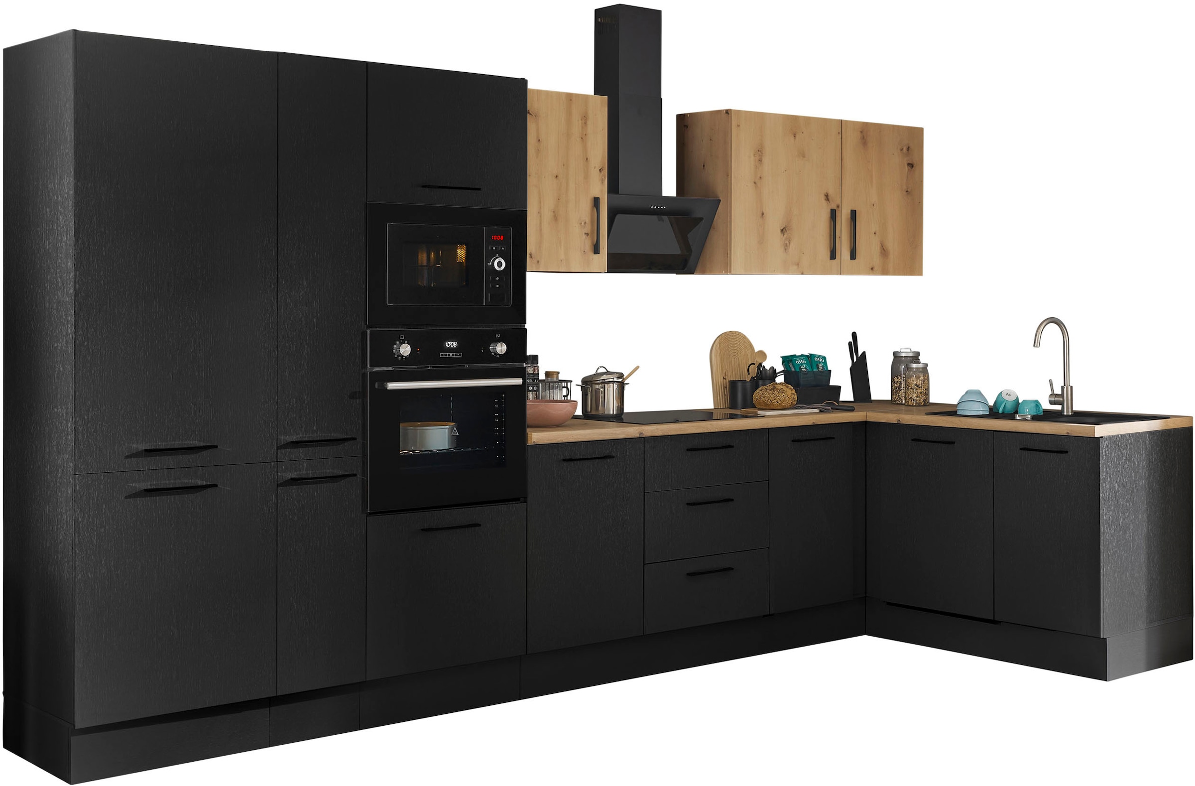 BASIC by Balculina Winkelküche Turin Stellbreite 370x175 ...