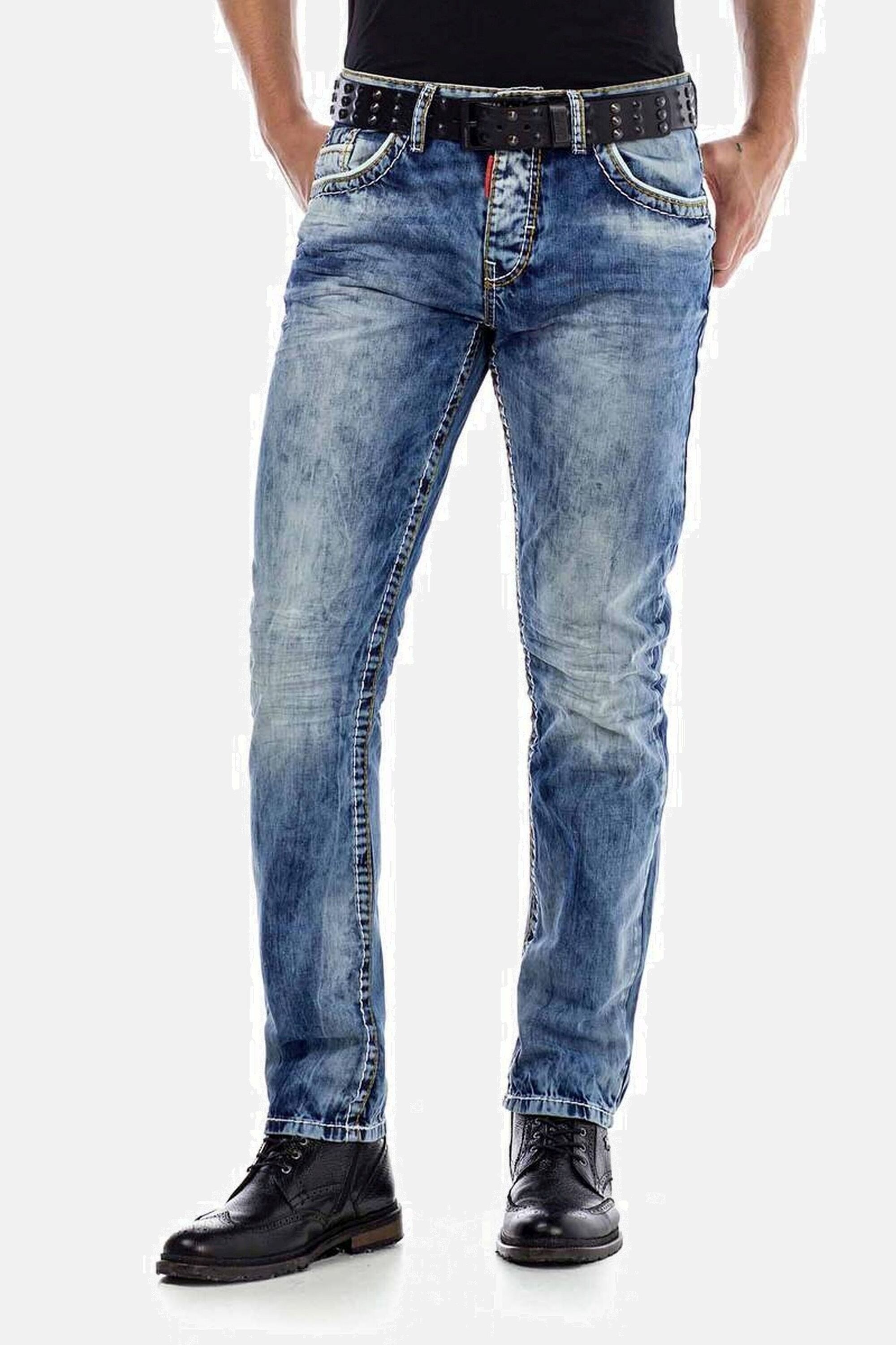 Cipo & Baxx Slim-fit-Jeans »Jeans«, mit Kontrastnähten, CD-434