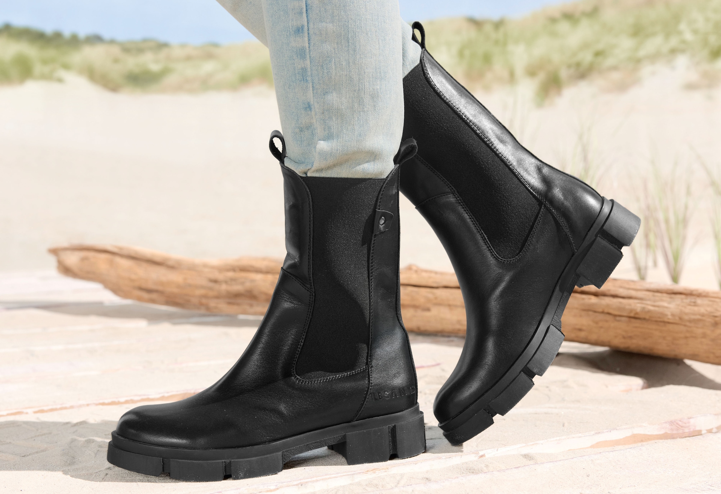 Elbsand Chelseaboots, aus Leder, Stiefelette, Stiefel, Boots