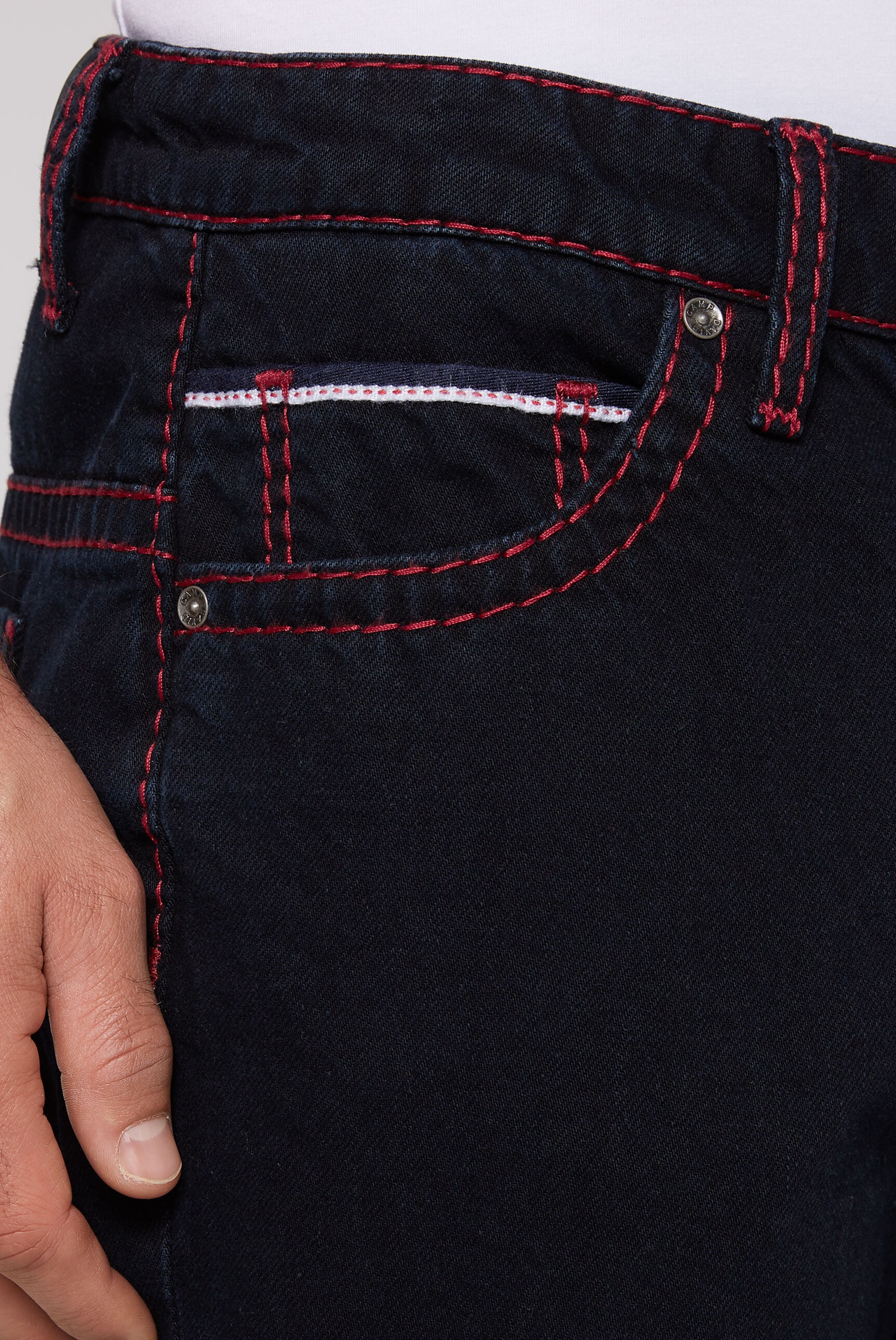 CAMP DAVID Comfort-fit-Jeans, mit zwei Leibhöhen