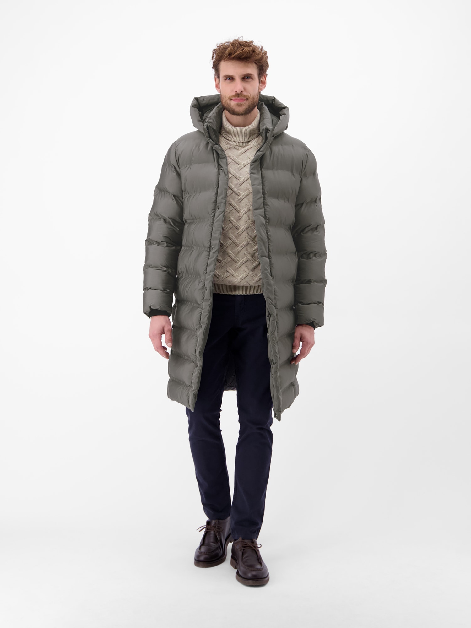 LERROS Wintermantel »LERROS Herren Stepp-Parka mit abnehmbarer Kapuze« Keine Angabe