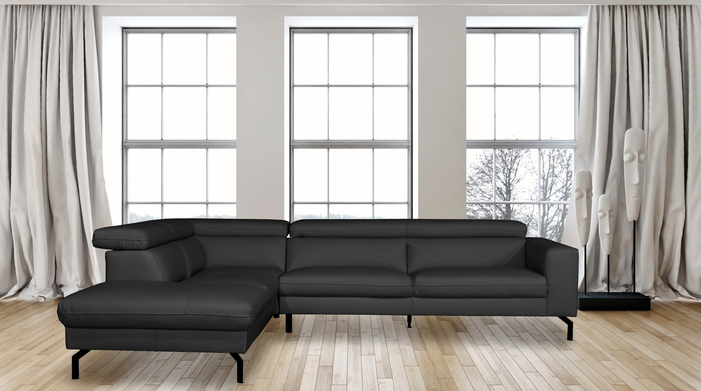 Places of Style Ecksofa "Olanta, modern und bequem, Breite 305cm, Fuß 16cm günstig online kaufen