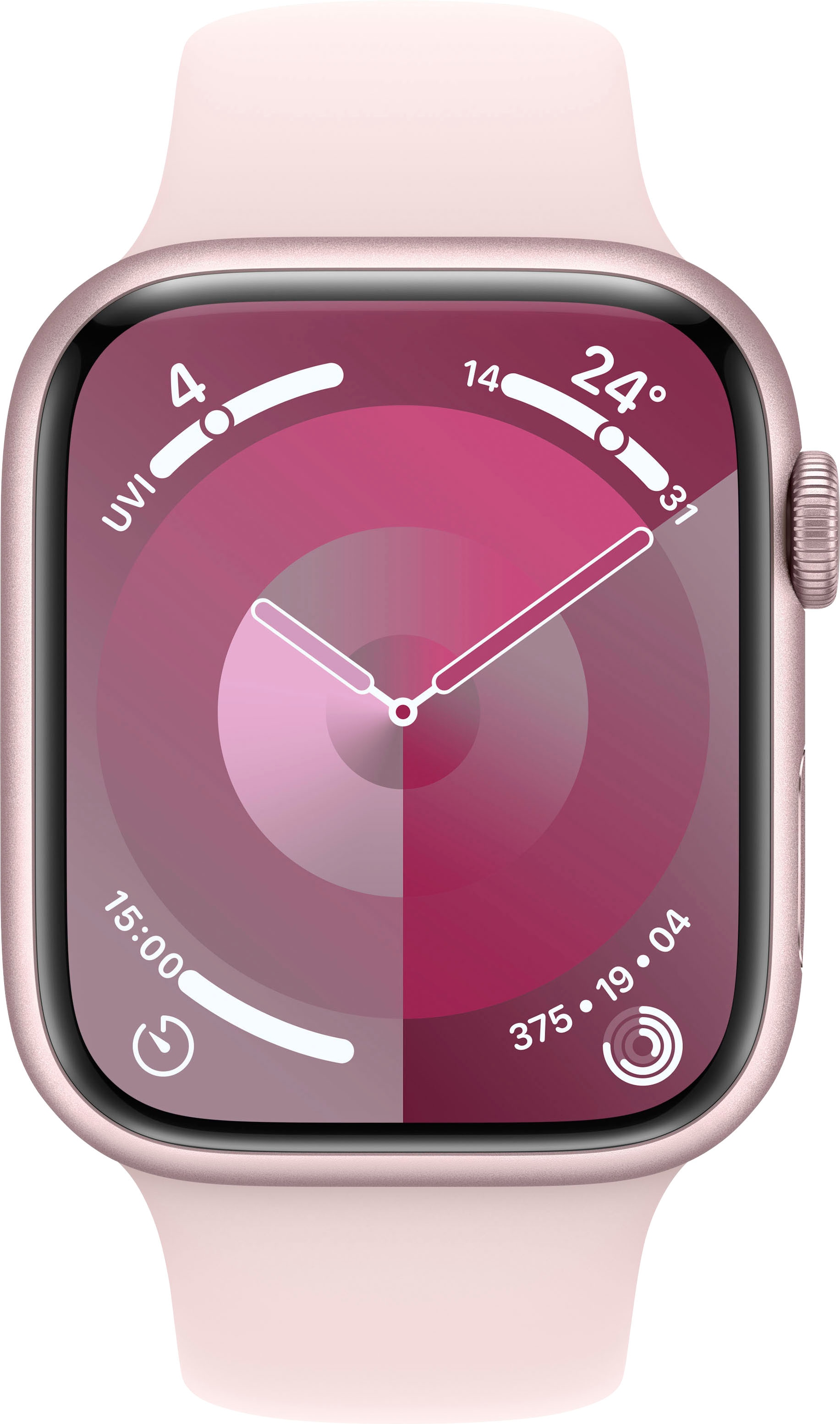 Apple Smartwatch »Watch Series 9 GPS + Cellular 45mm Aluminium M/L«, (Watch OS 10 Sport Band)