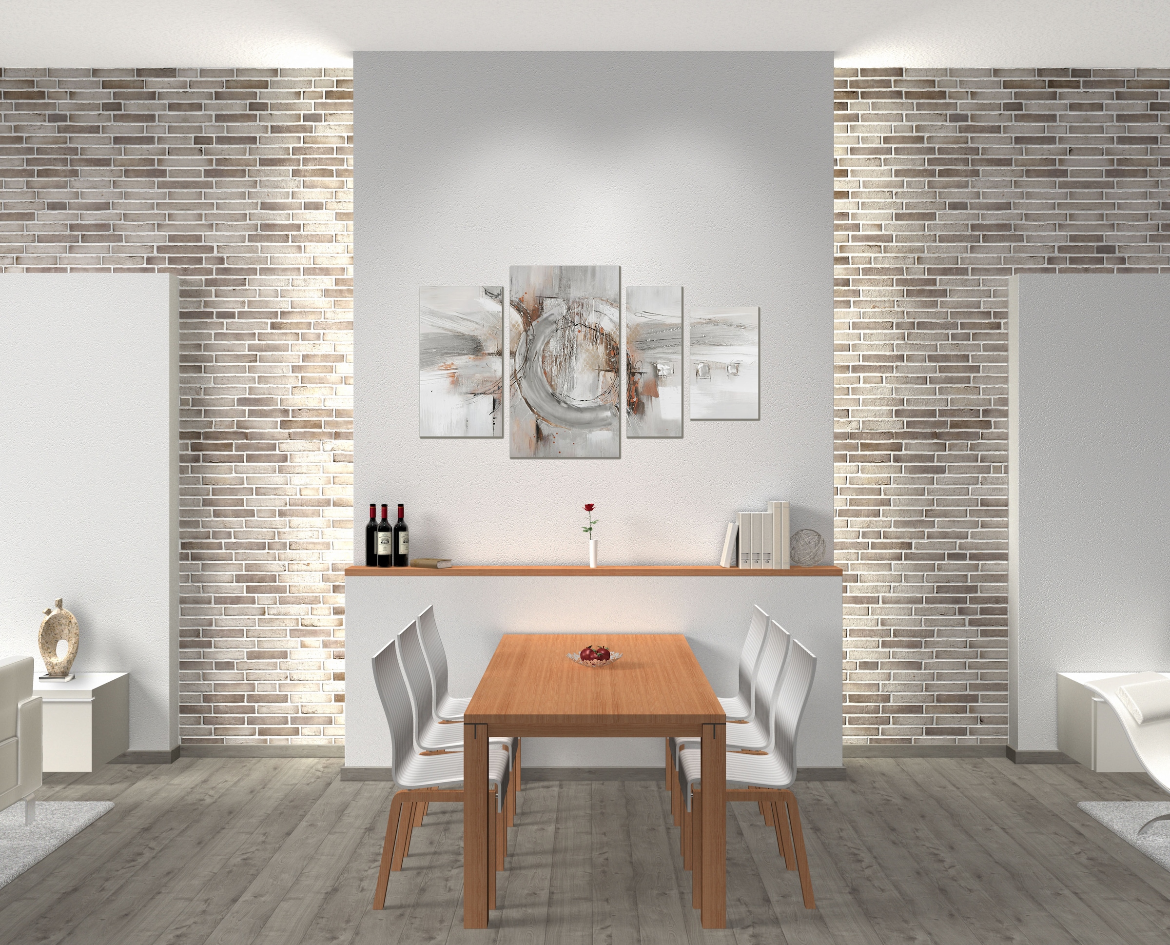 Bönninghoff Ölgemälde Abstrakt  Abstrakte  Formen  Gemälde  Kunst 1 Stk. tl günstig online kaufen