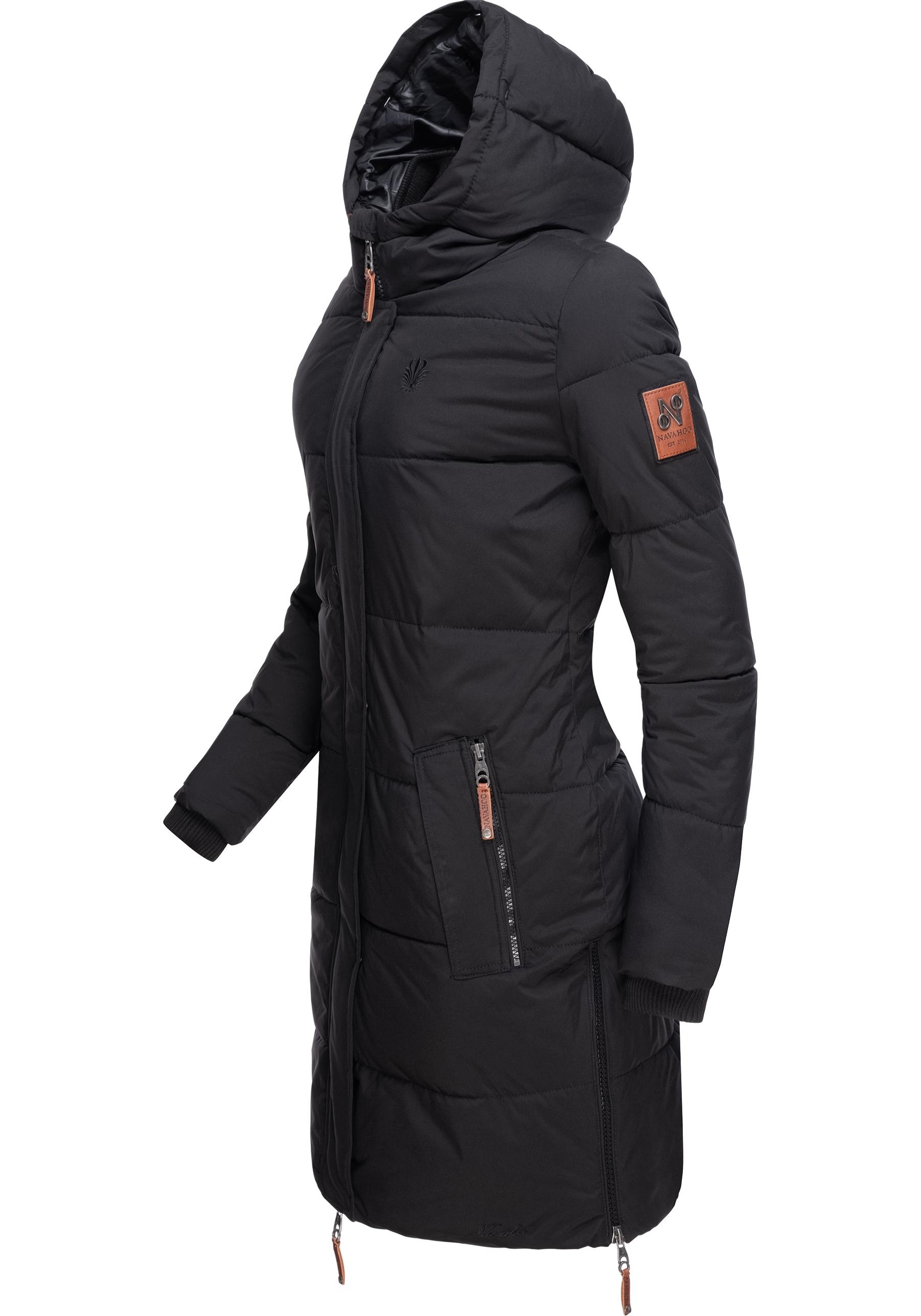 Navahoo Wintermantel »Halina«, modischer Damen Winter Steppmantel mit Kapuze
