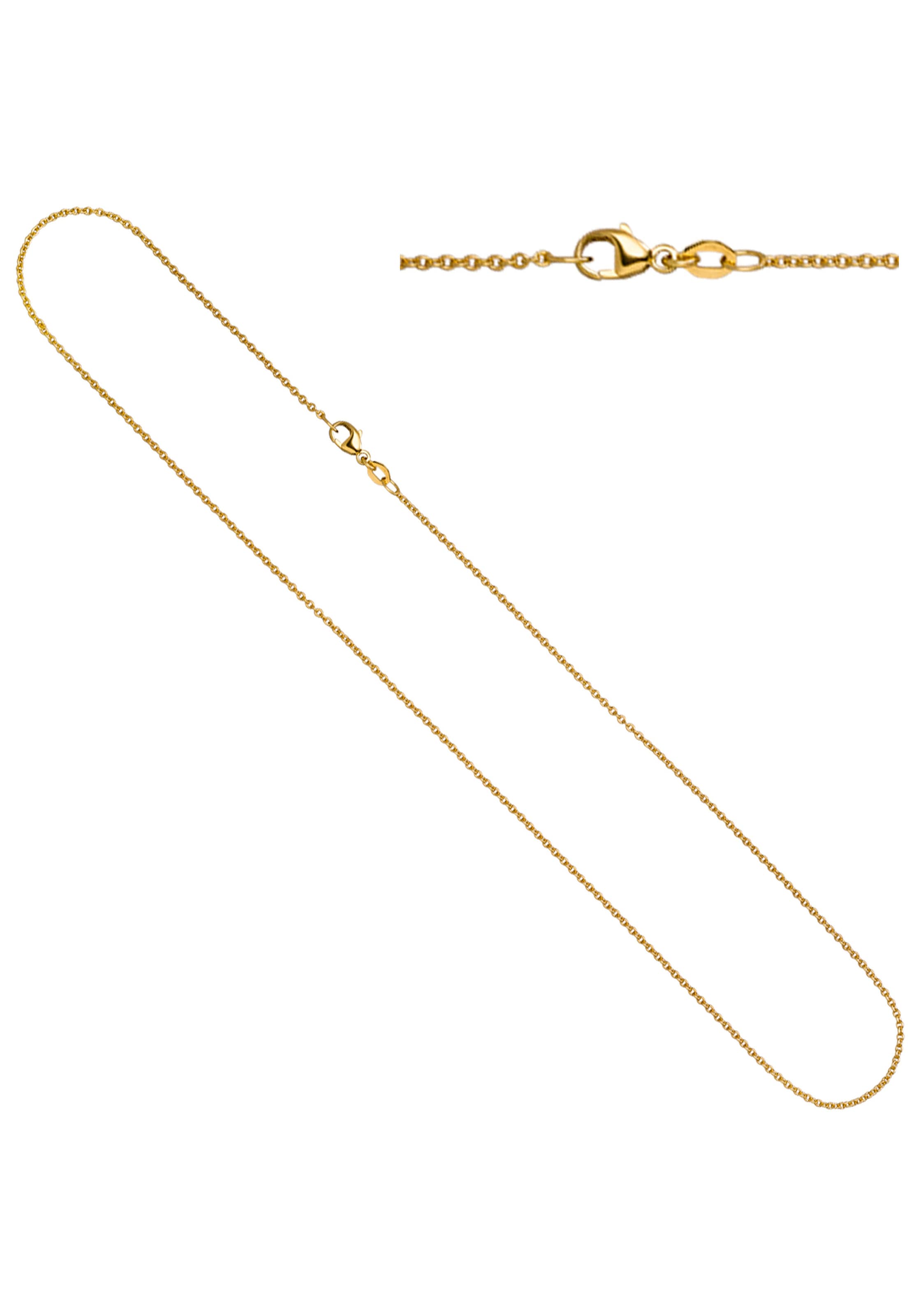 JOBO Kette ohne Anhänger »Rund-Ankerkette«, 750 Gold 1,1 mm 45 cm