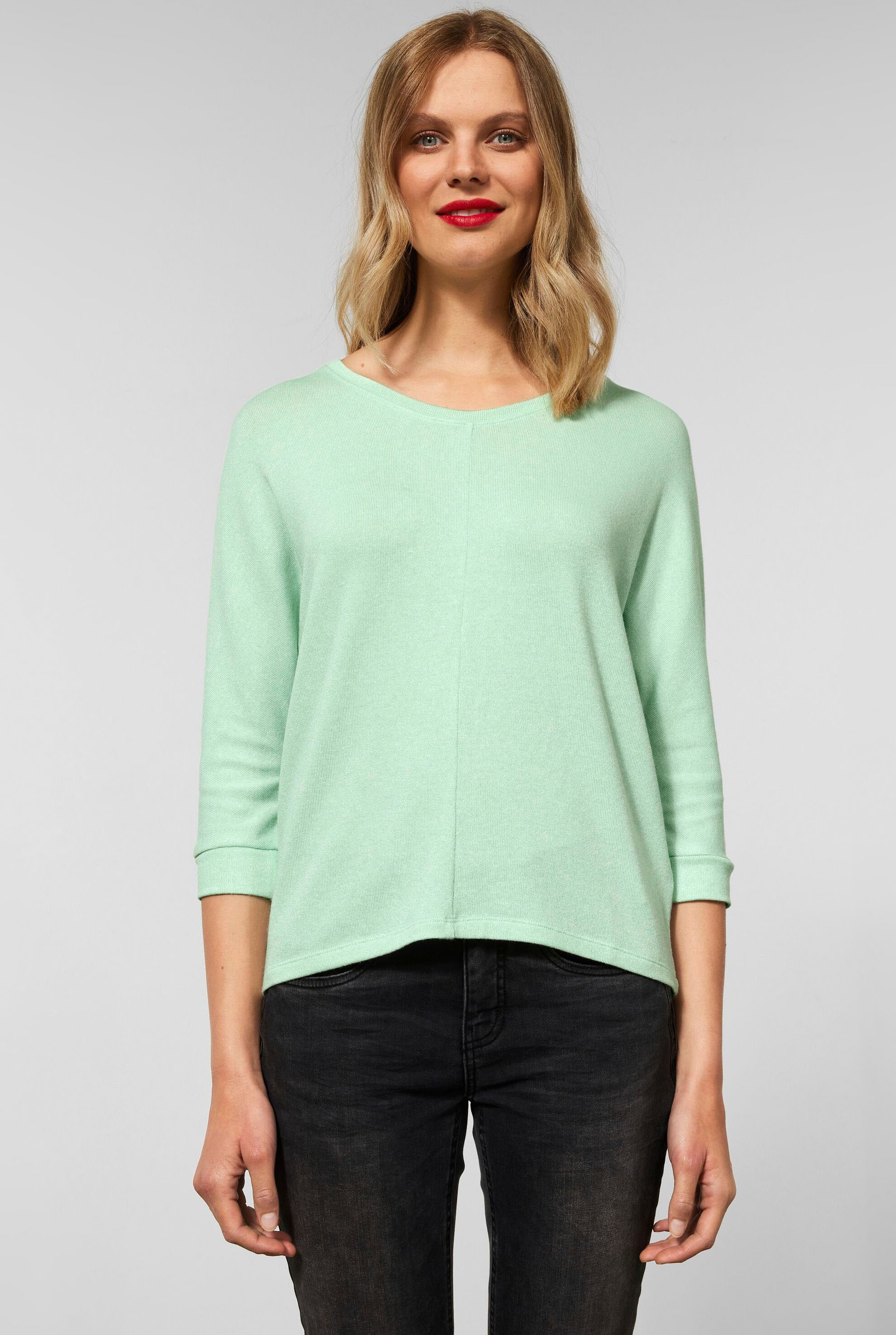 BAUR STREET Ellen«, »Style in 3/4-Arm-Shirt Melange-Optik kaufen ONE |