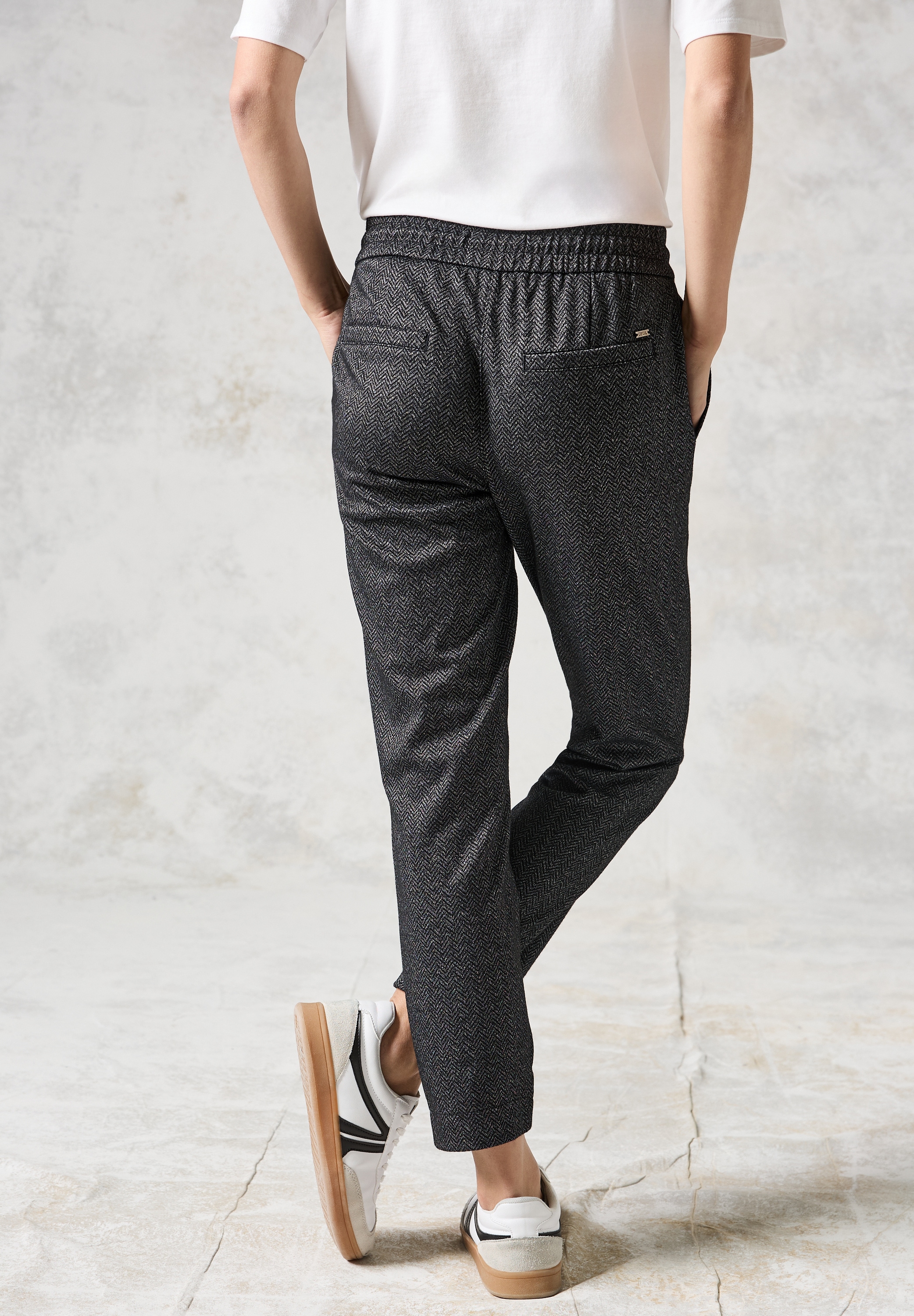 Cecil Stoffhose »Style Tracey«, im Herringbone Look