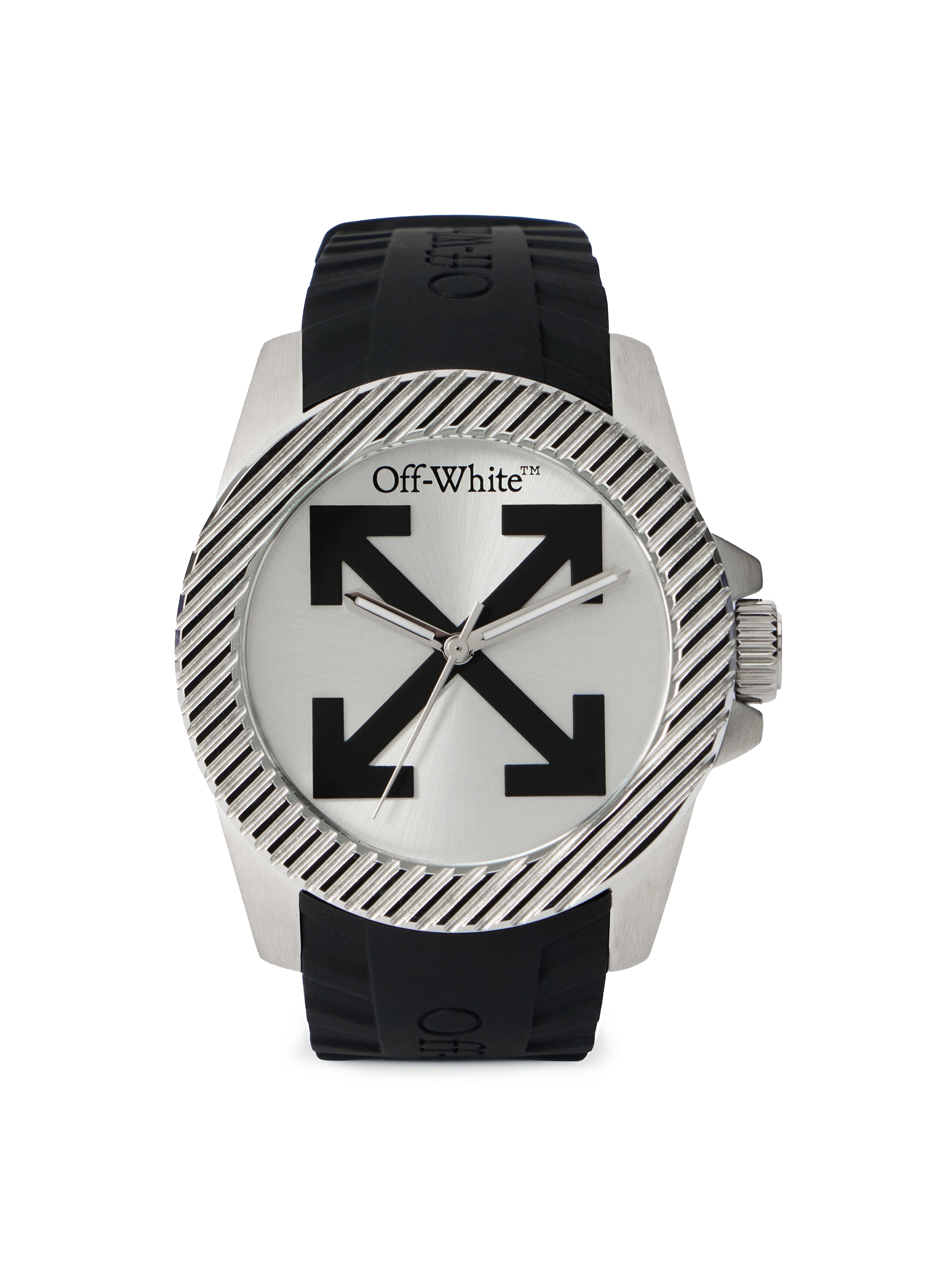OFF-WHITE Quarzuhr »NO SIR« Armbanduhr, Herrenuhr, Silikonarmband, analog