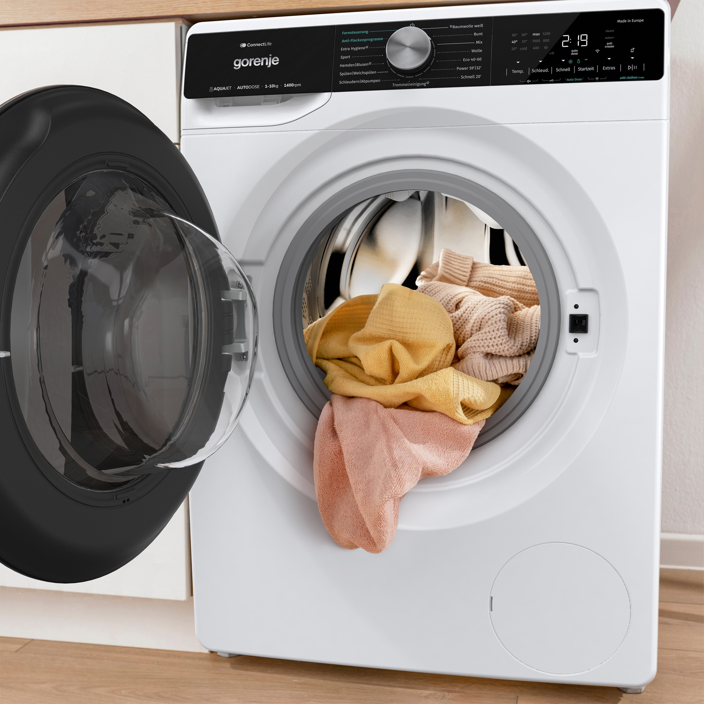 GORENJE Waschmaschine »WNS14A4ATS«, 10 kg, 1400 U/min, Energieklasse A-40%