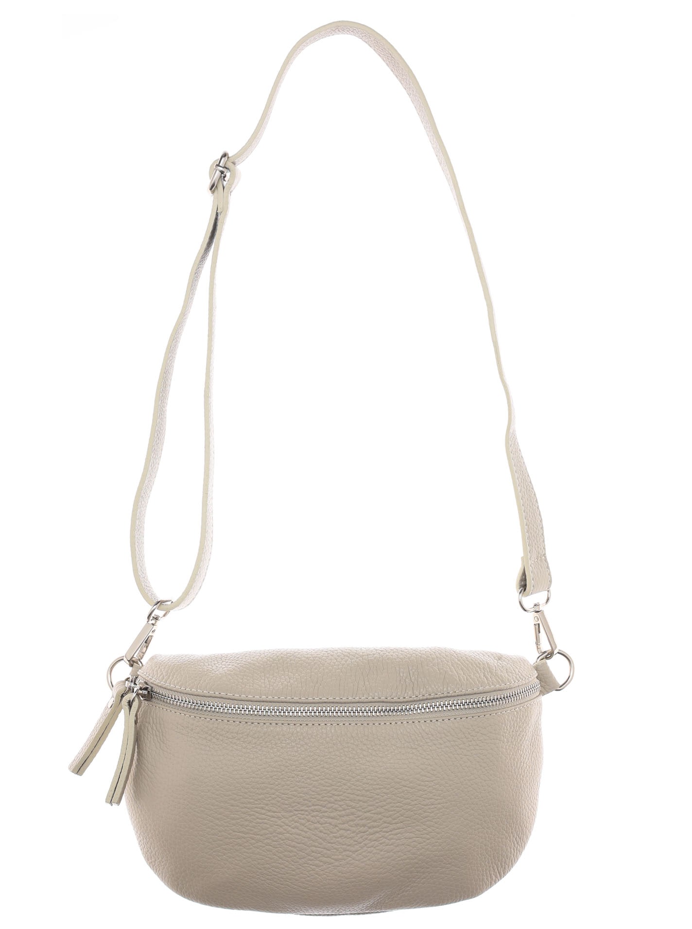 Zwillingsherz Umhängetasche »XXL Crossbody Bag Leder«, Große Umhängetasche mit Reißverschluss