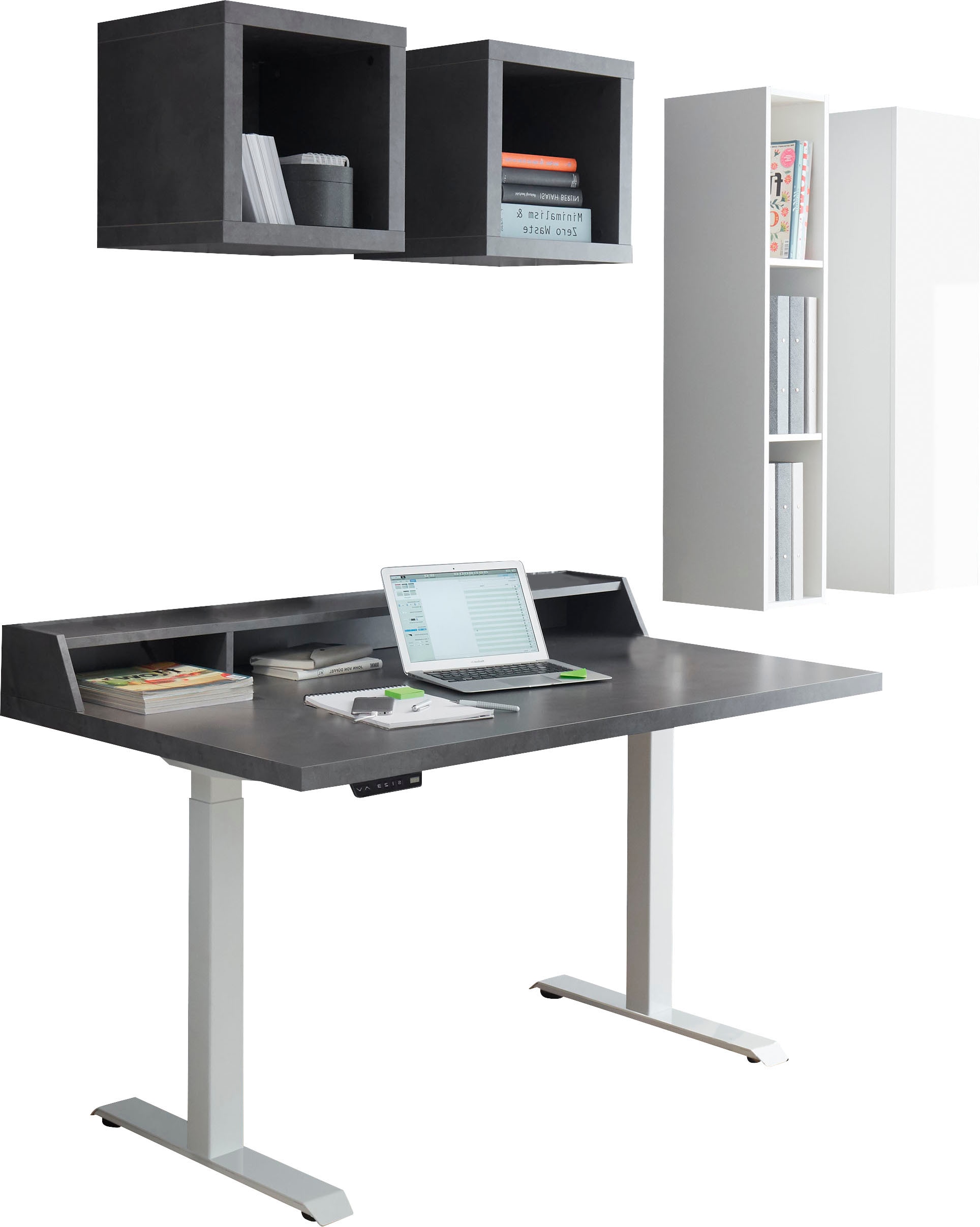 Mäusbacher Büromöbel-Set "Big System Office", (6 tlg.), Schreibtisch höhenv günstig online kaufen