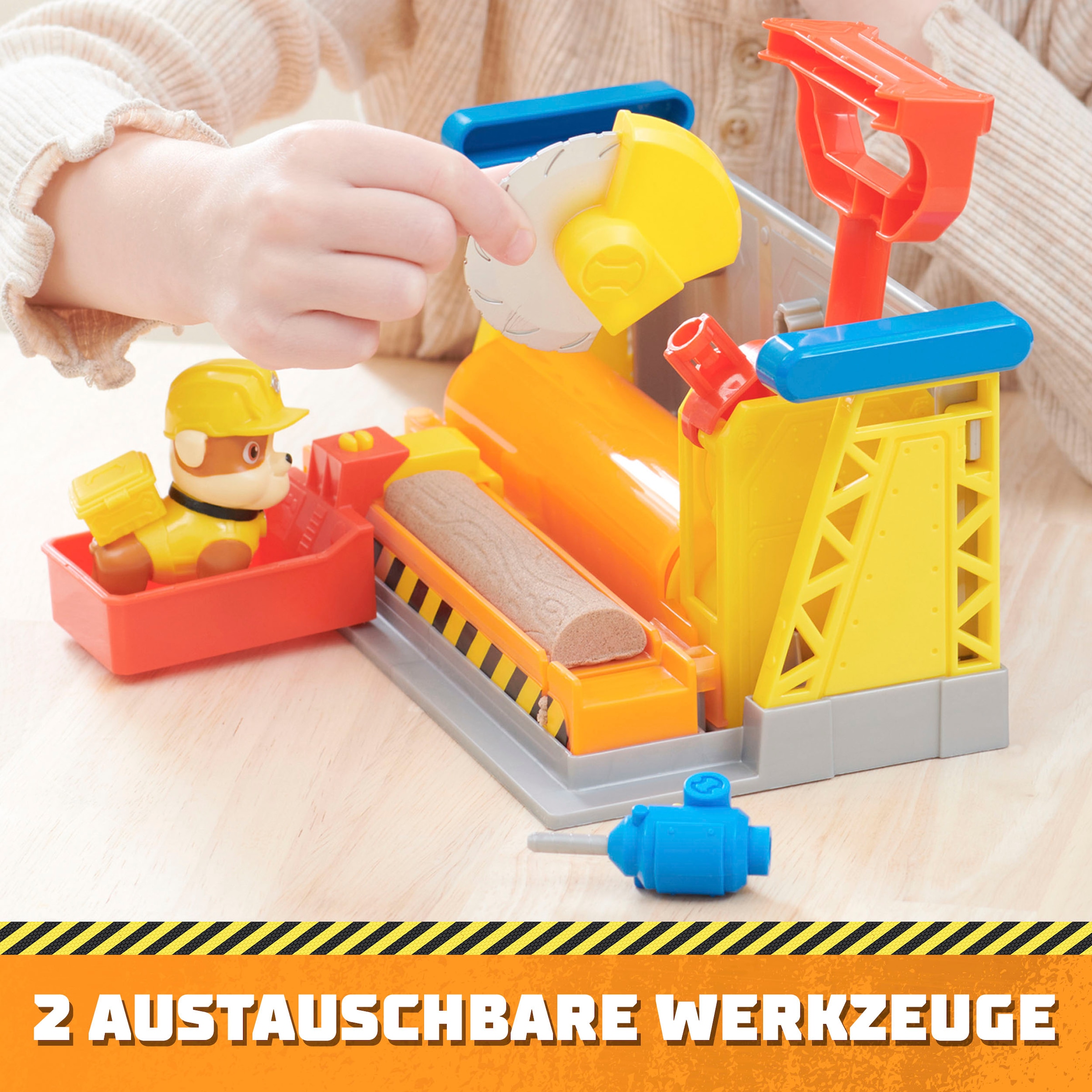 Spin Master Spielwelt »Rubble & Crew - Workshop Playset«, inkl. Kinetic Build-It Sand