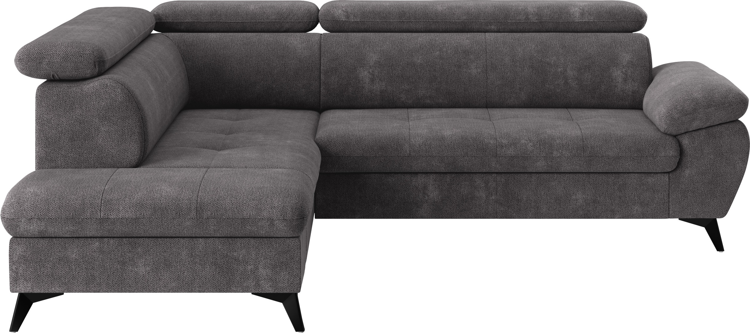 COTTA Ecksofa "Hudson L-Form, B: 256 cm" mit Kopfteilverstellung, optional günstig online kaufen