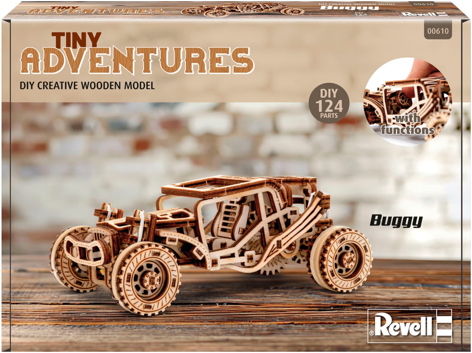 Revell® Modellbausatz »Revell Tiny Adventures, Buggy, Auto-Bausatz aus Holz,«, 1:32, Made in Europe