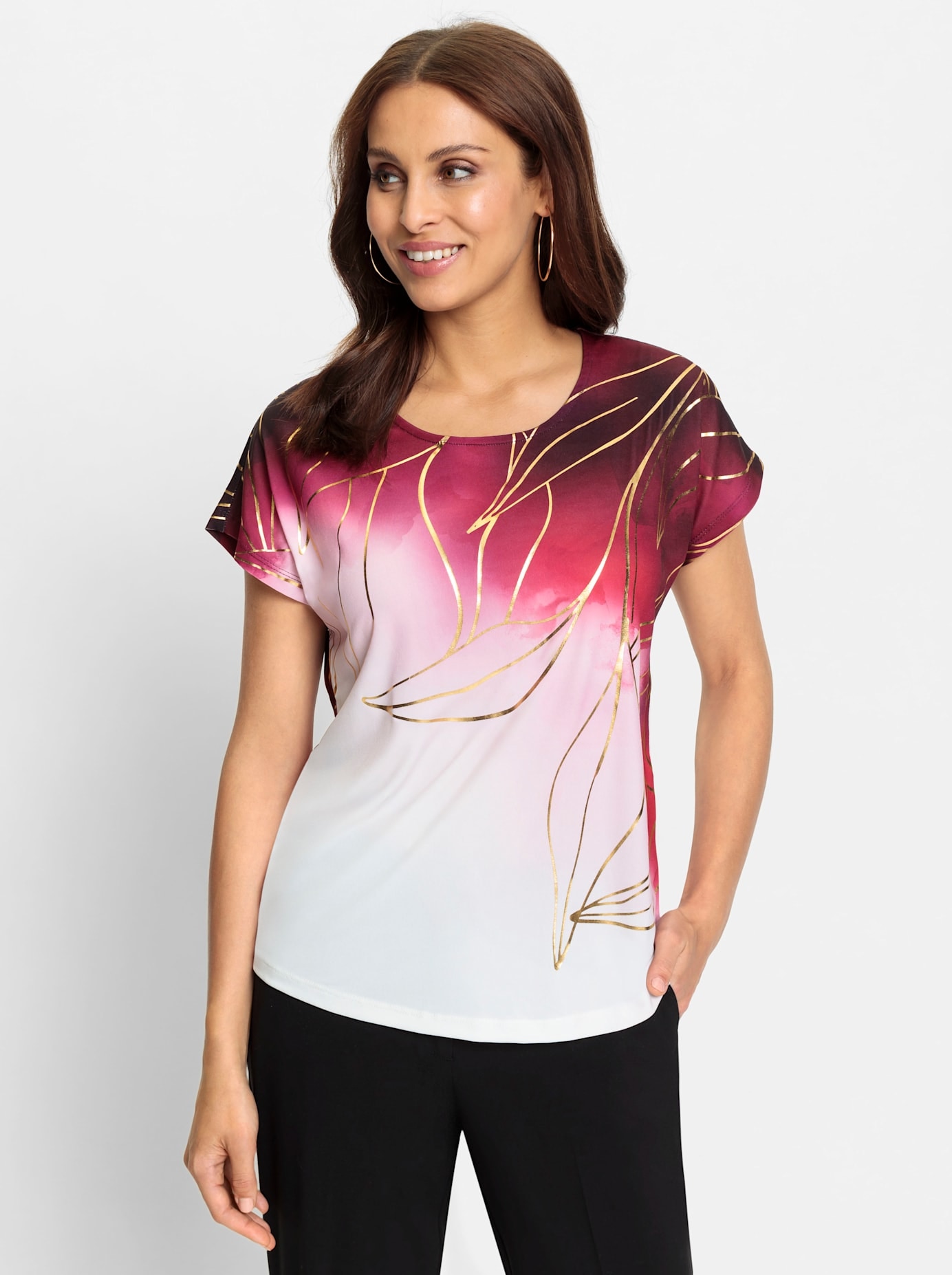 Lady Kurzarmshirt »Shirt«, (1 tlg.)