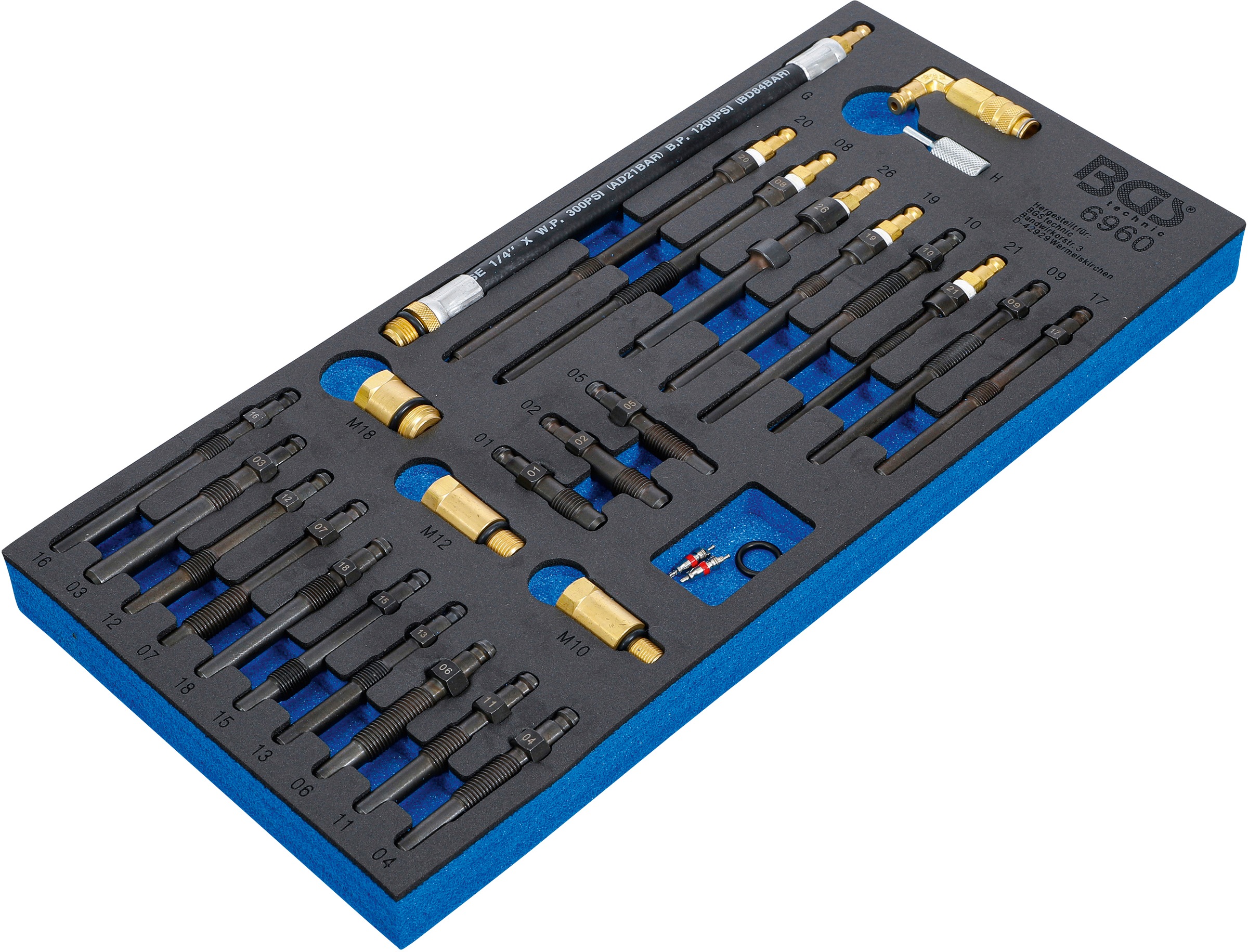 Werkzeugset »Adapter für Kompressions- und Druckverlusttester«, 30-tlg.,...