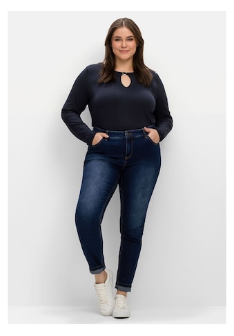 Sheego Stretch-Jeans »Jeans«, für sehr schmale Beine und mehr Bauch kaufen
