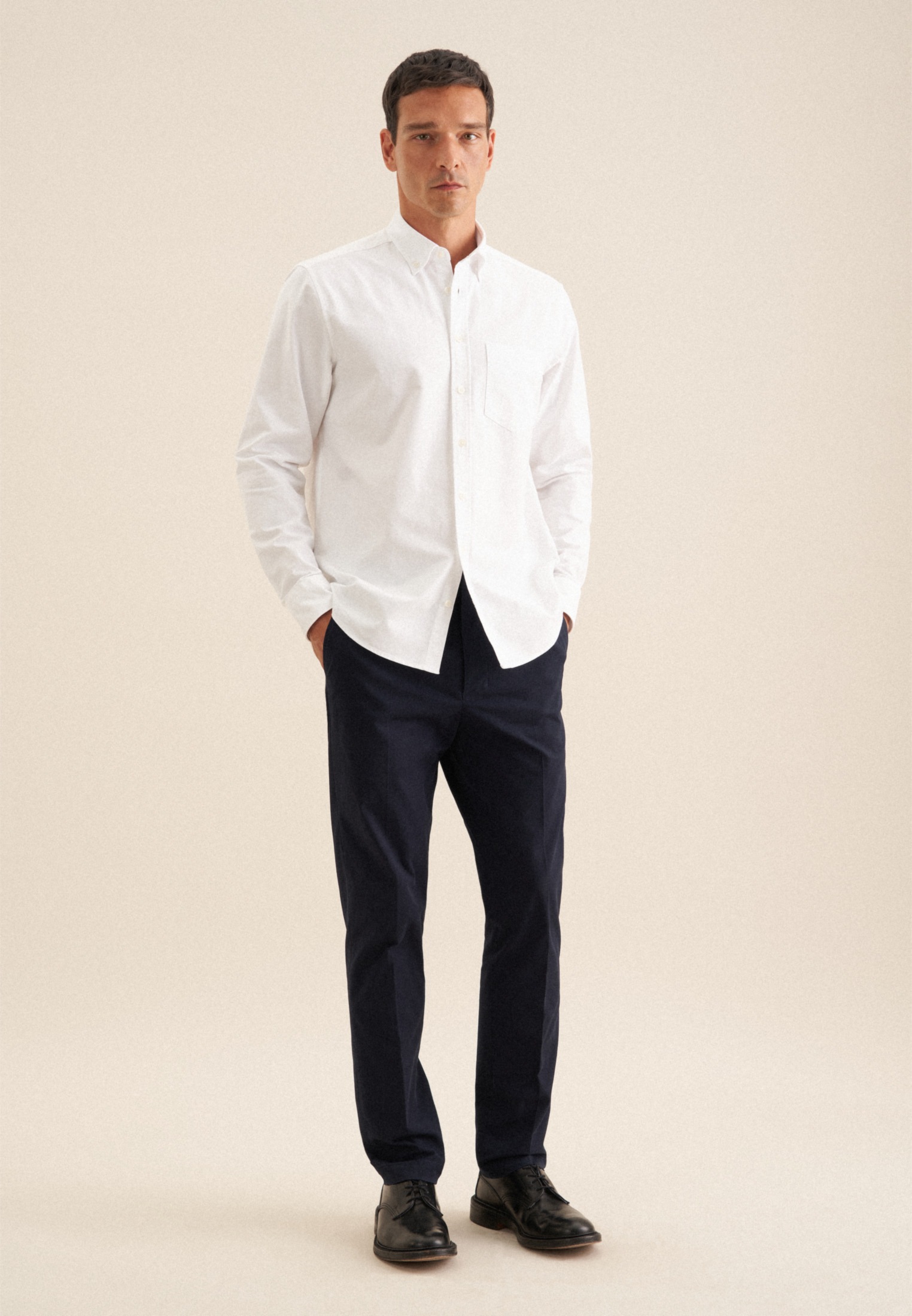 seidensticker Businesshemd, Regular Button-Down-Kragen Uni