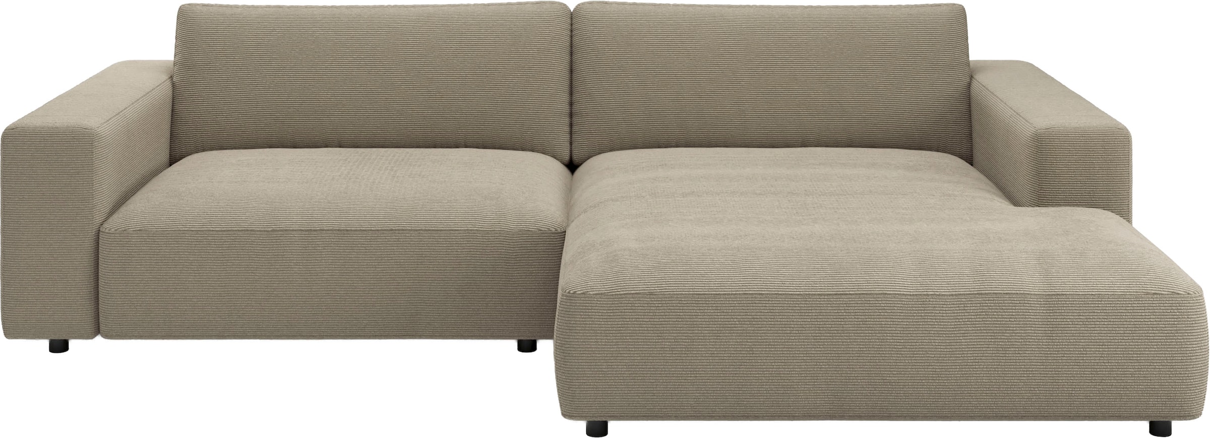 Musterring Ecksofa "MR LUCIA, Charakterstarker Lounge-Komfort von Musterring" XXL-Longchair, erstklassige Kammerkissen & zeitloser Look