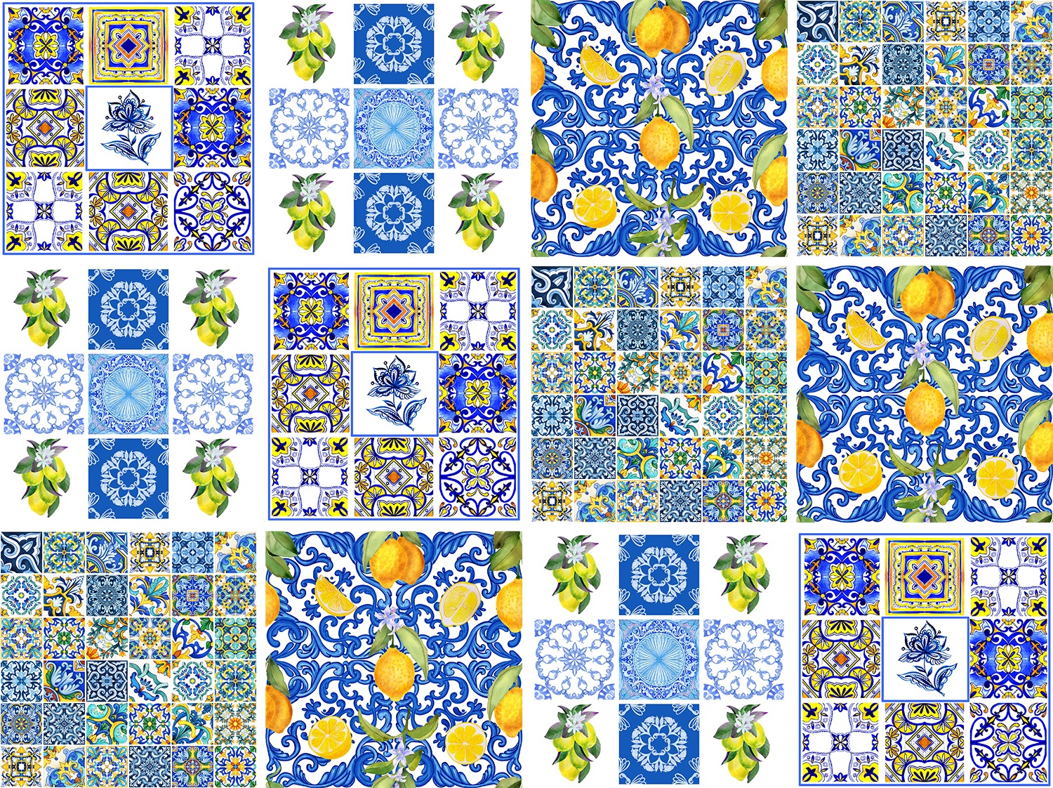 queence Fliesenaufkleber "Bunte Ornamente", (12 St.), selbstklebend, 12er S günstig online kaufen