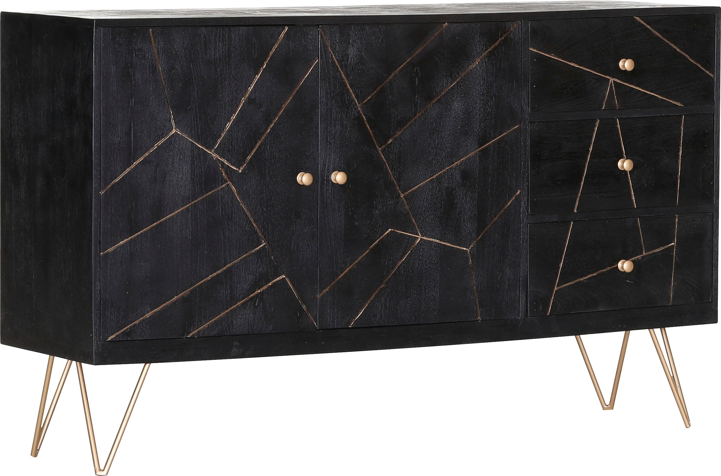 Gutmann Factory Sideboard, mit modernen Haarnadel Beinen