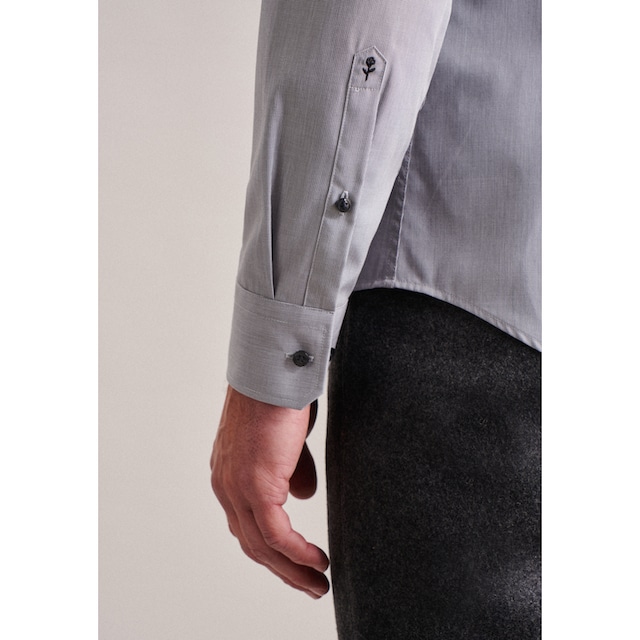 Black Friday seidensticker Businesshemd »Shaped«, Shaped Extra langer Arm  Kentkragen Uni | BAUR