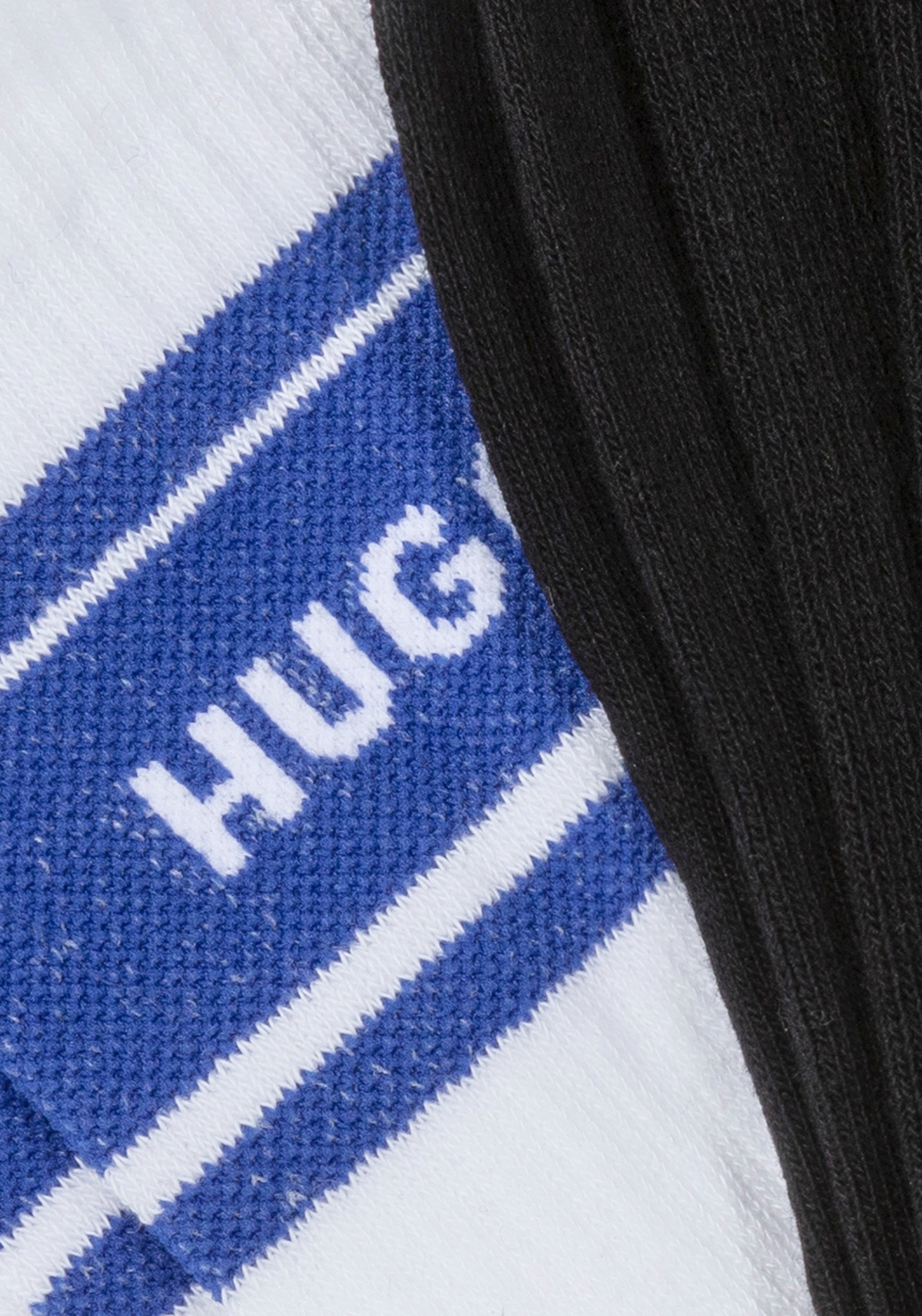 HUGO Blue Freizeitsocken "3P QS BLUE DES CC W" 3 Paar tlg. mit kontrastfarb günstig online kaufen