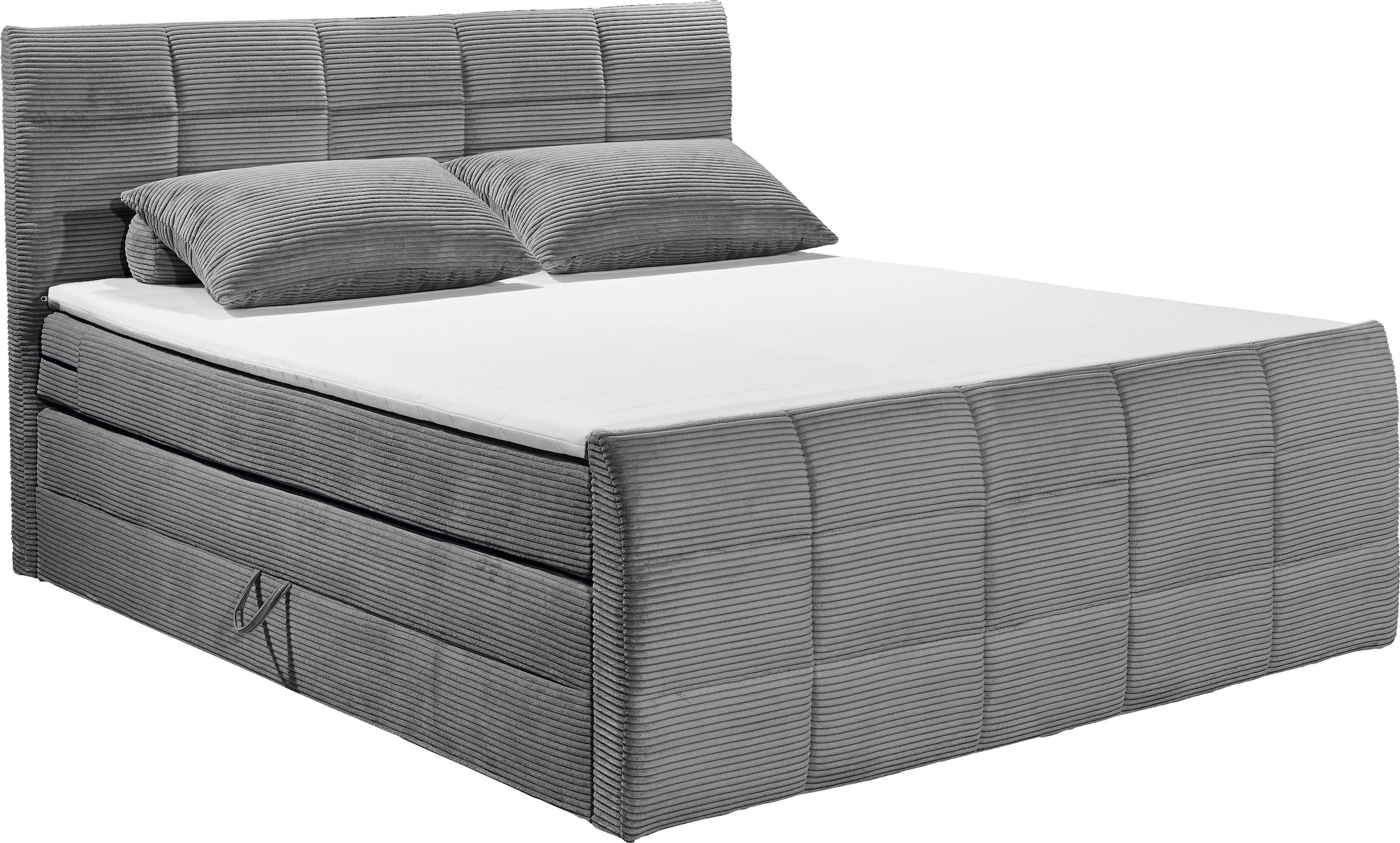 ED EXCITING DESIGN Boxspringbett »Bolivia«, harte Seite mit Kokosmatte, weiche Seite mit Filzabdeckung