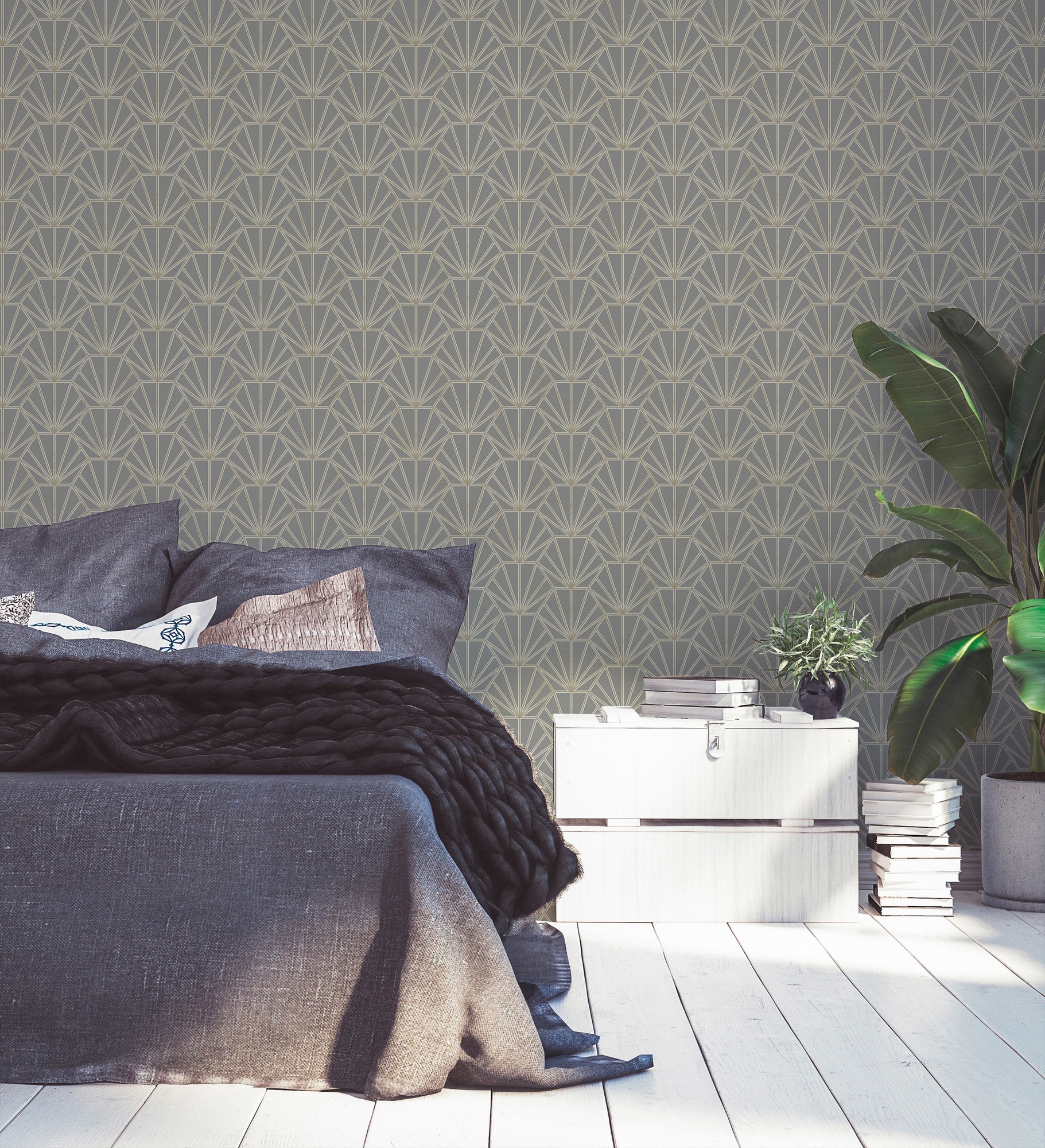 Daniel Hechter Vliestapete, grafisch-geometrisch-gemustert, Designertapete Tapete Geometrisch Tapeten Wohnzimmer Schlafzimmer Flur
