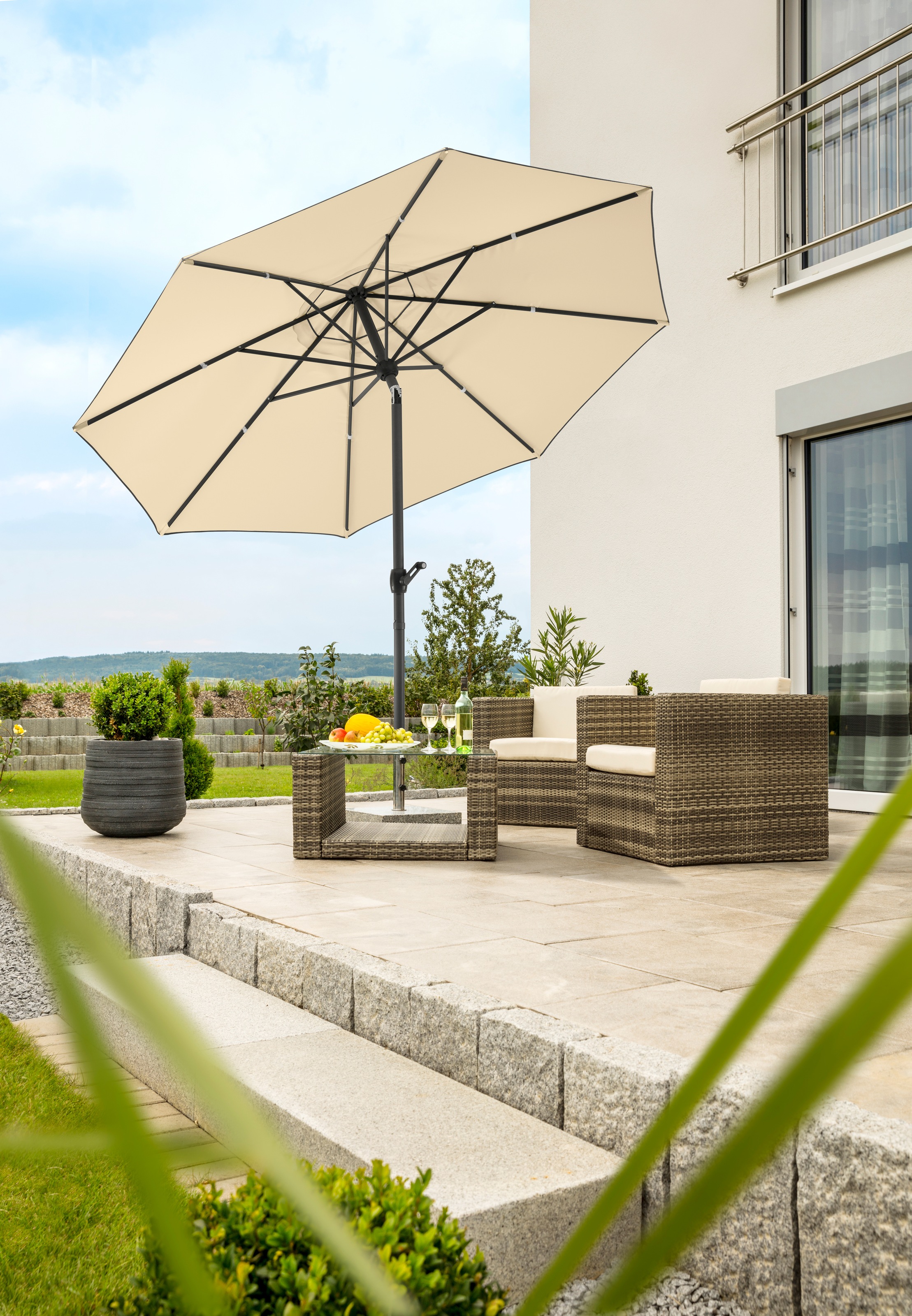 Schneider Schirme Sonnenschirm »Adria«, abknickbar, ohne Schirmständer
