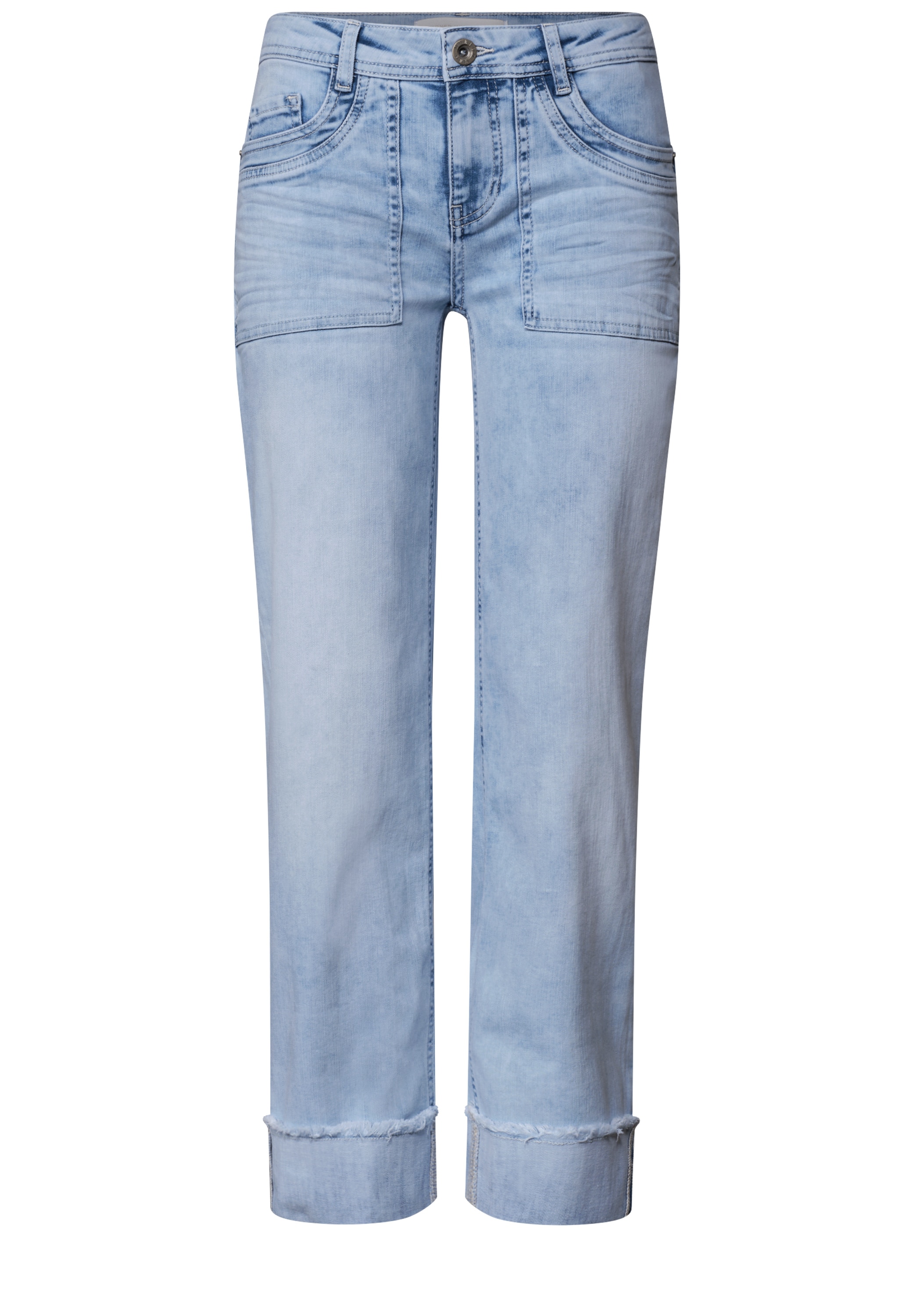 STREET ONE Bequeme Jeans »Style Amalia« mit Aufschlag und Stretch