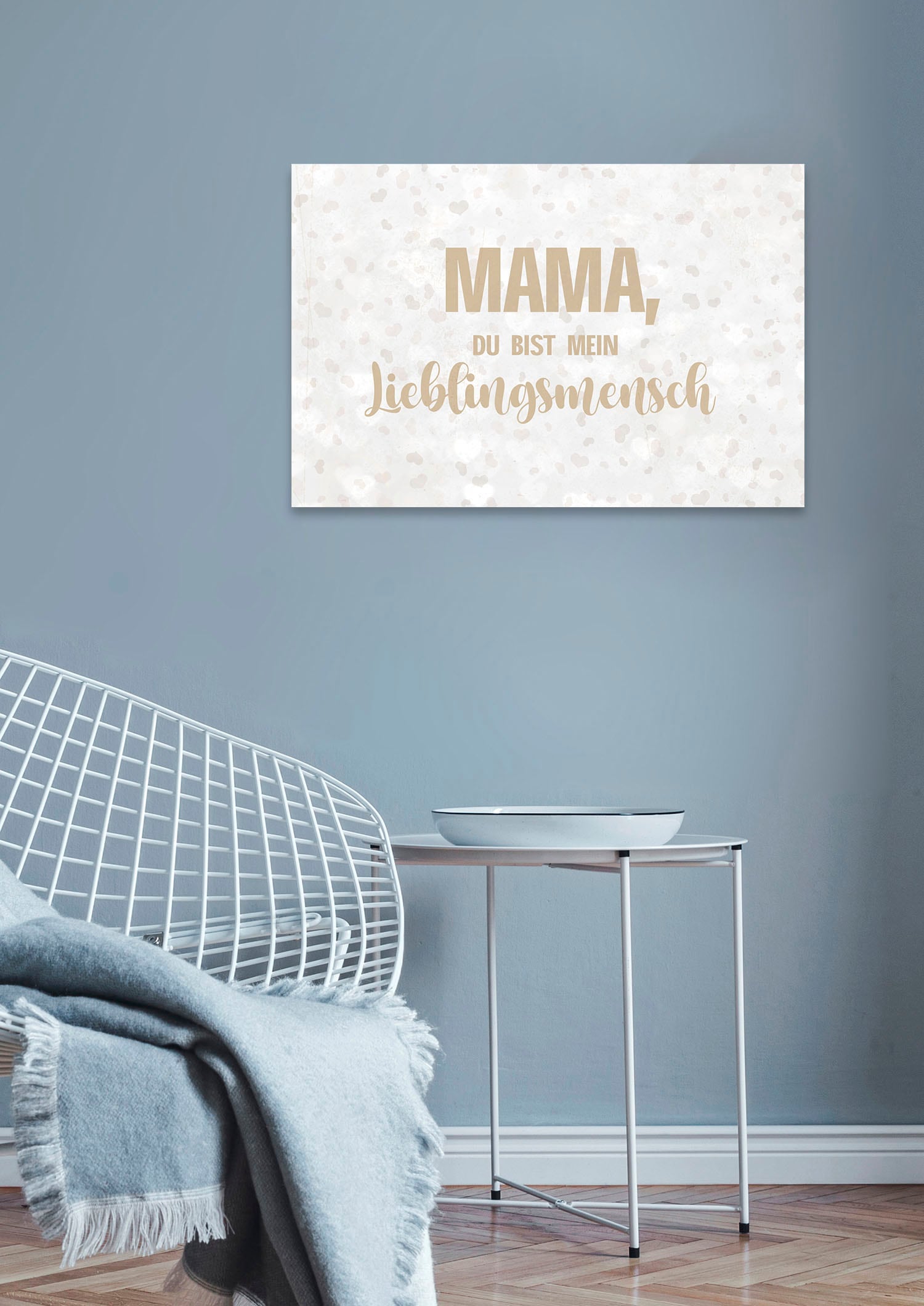 queence Metallbild »Lieblingsmensch Mama«, Schriftzüge, (1 St.),  Stahlschilder bestellen | BAUR