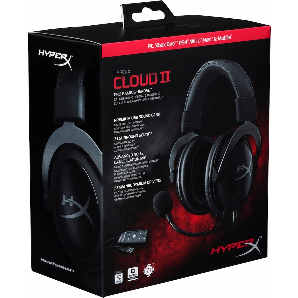 HyperX Gaming-Headset »Cloud II«, Rauschunterdrückung