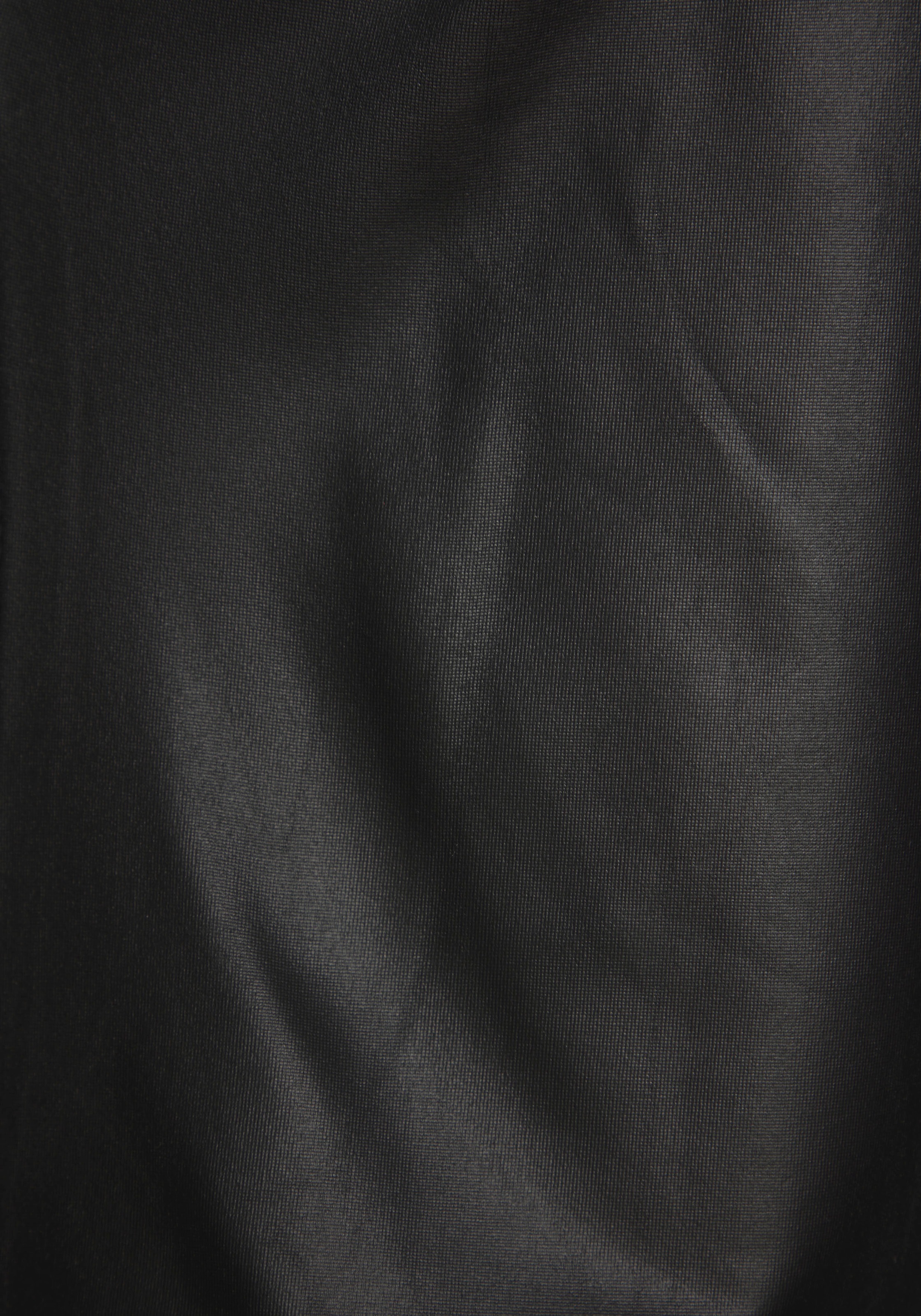 LASCANA Rundhalsshirt, aus Lederimitat, Partytop günstig online kaufen