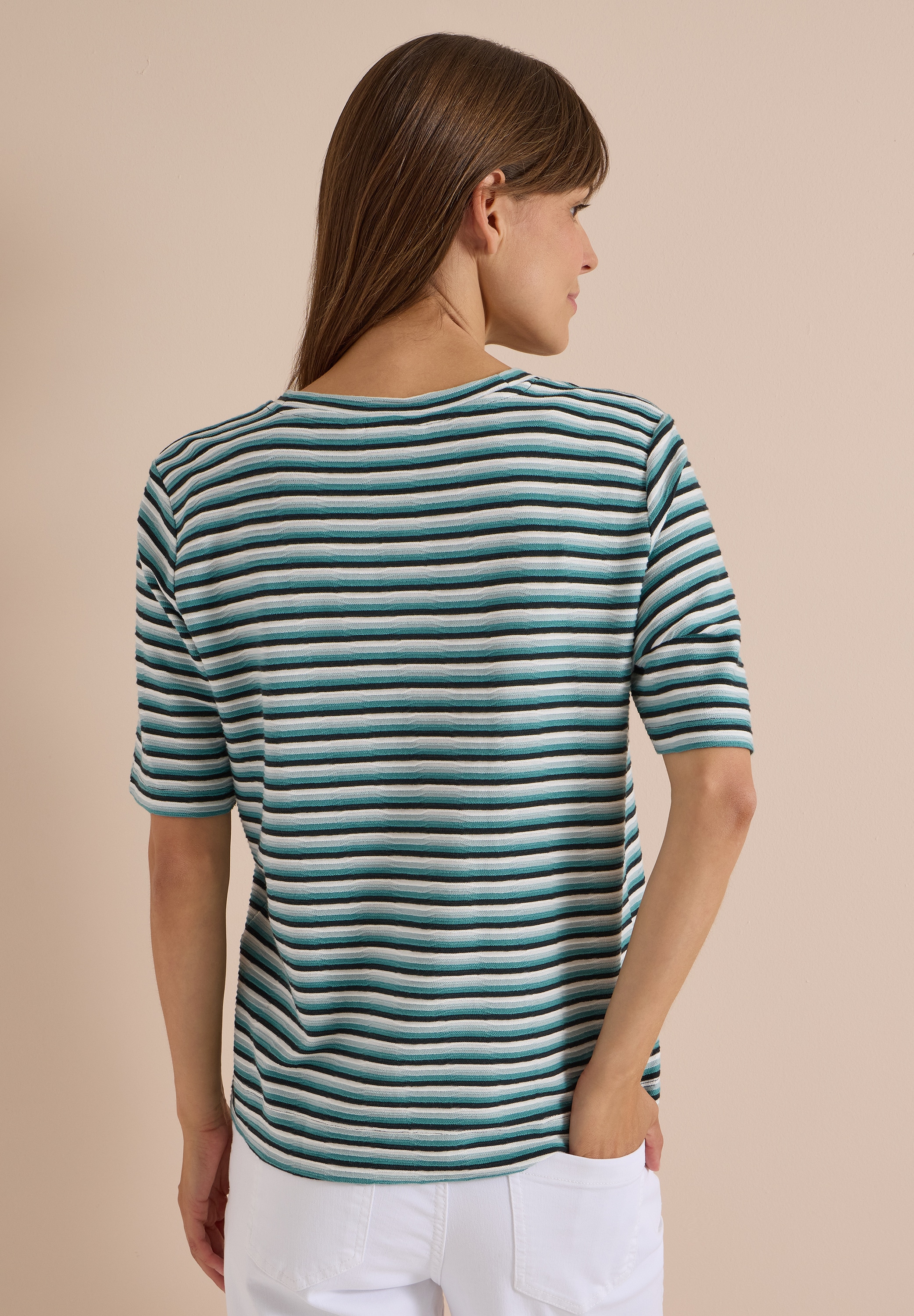 Cecil Print-Shirt im Streifendesign