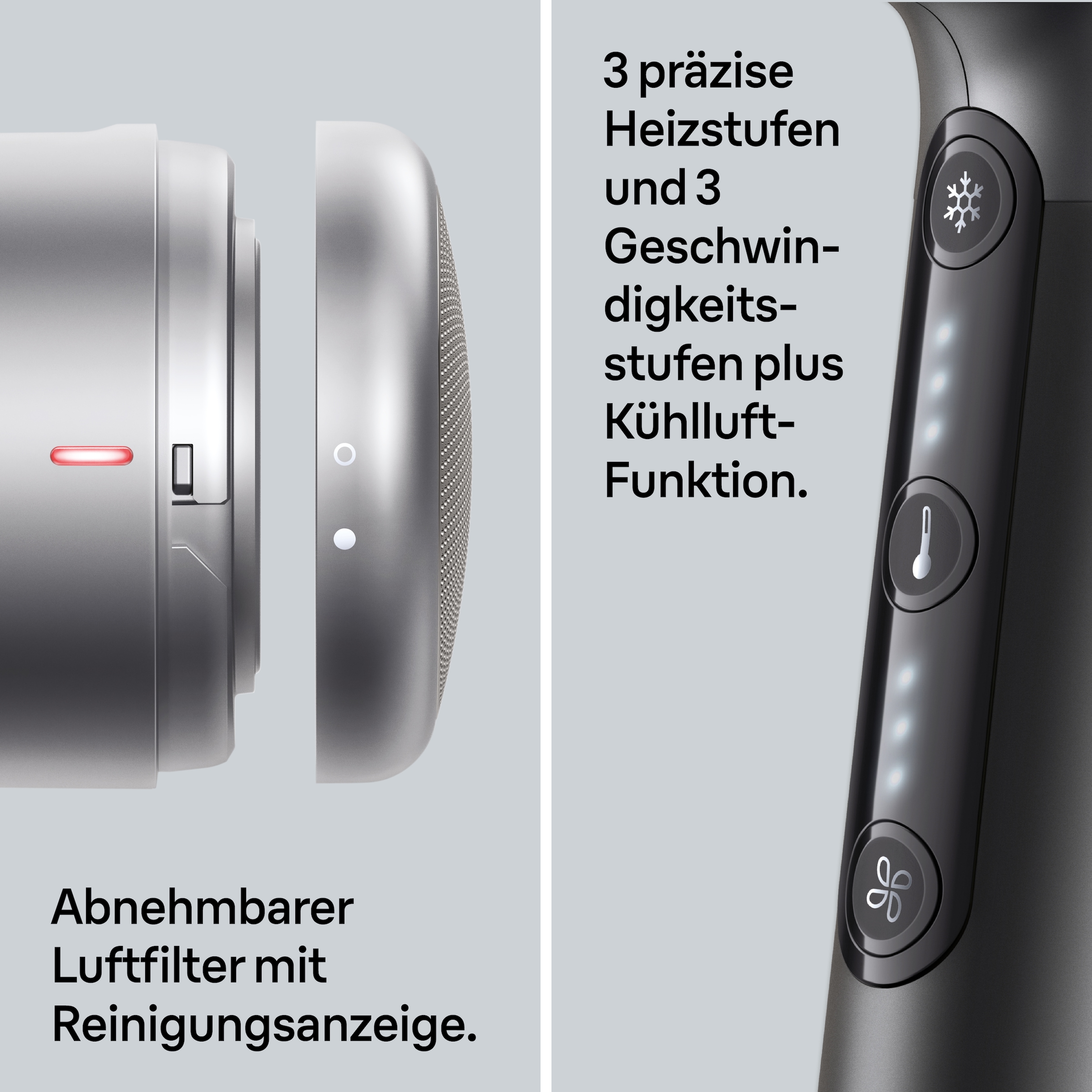 Braun Haartrockner »Haartrockner HD4.3 mit 3 Aufsätzen inkl. Diffusor, BRHD435E« 2.200 W 3 Aufsätze 2200W, Föhn mit Ionen-Technologie, NTC-Technologie gegen Hitzeschäden
