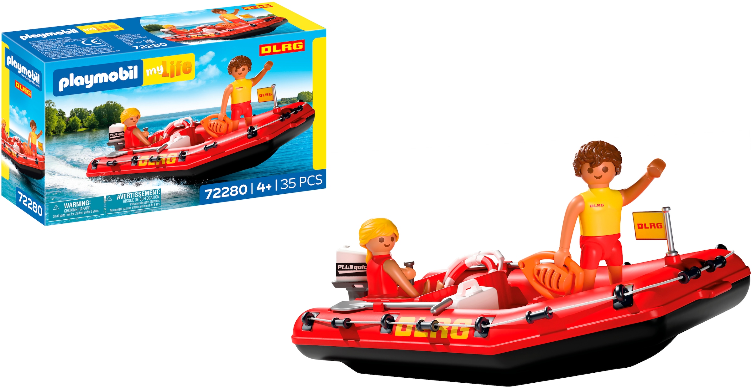 Playmobil® Konstruktions-Spielset »Rettungsboot (72280), My Life« Made in Germany