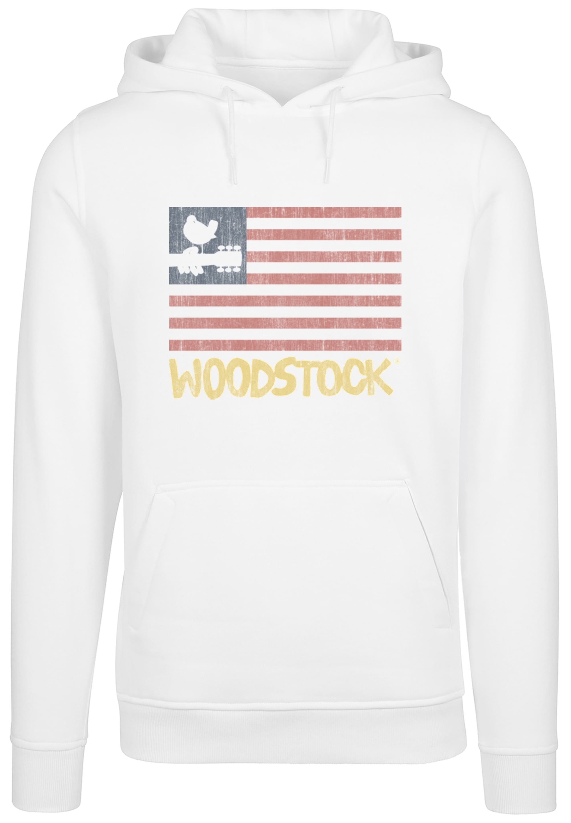F4NT4STIC Sweatshirt »Woodstock USA Flag«, Herren,Premium Merch,Slim-Fit,Kapuzenpullover,Bandshirt