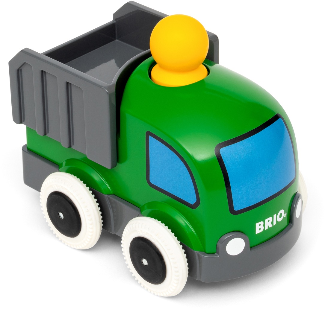 BRIO Kinder Spielzeug-LKW "Push & Go", grün, Spielzeugfahrzeuge, FSC - schützt Wald
