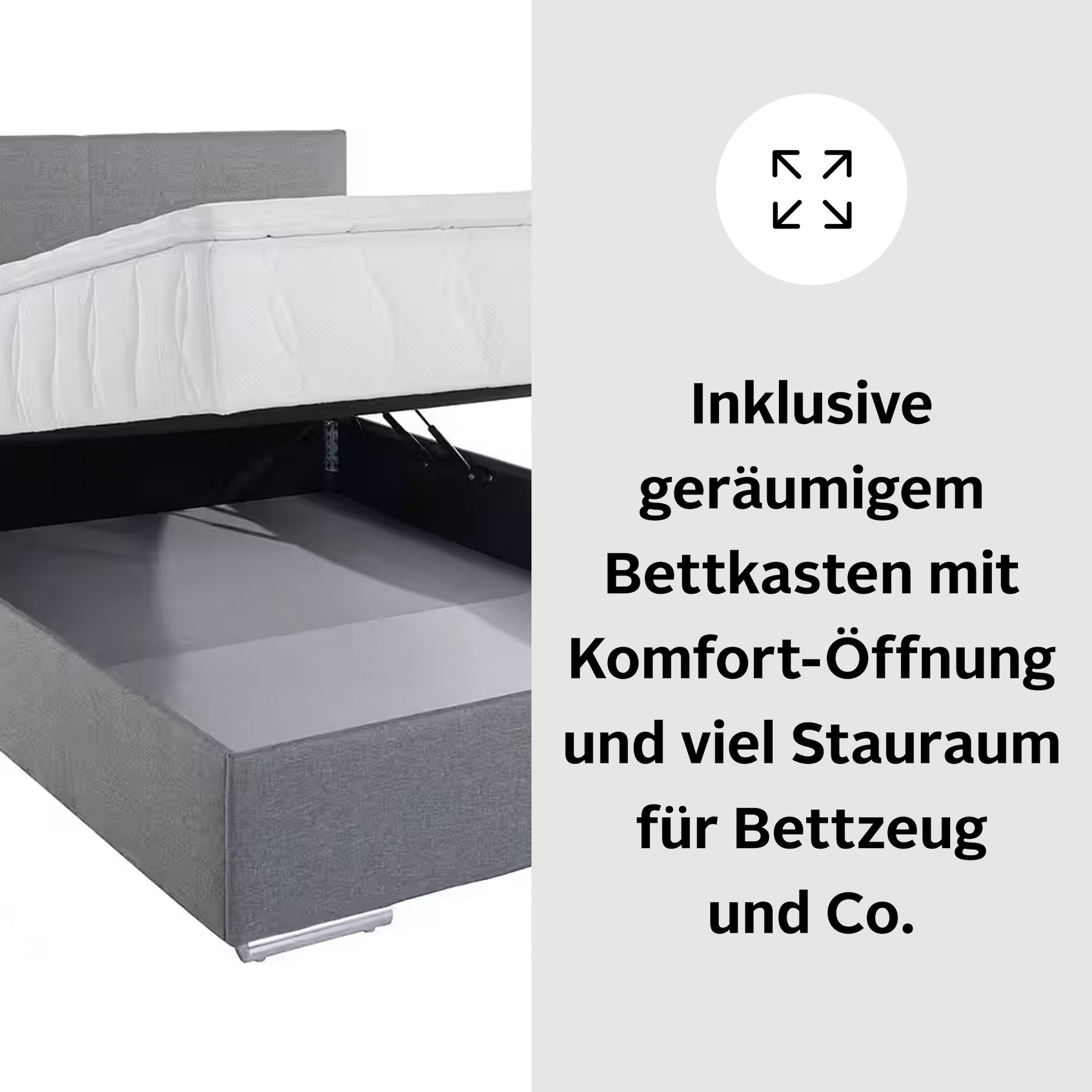 COTTA Boxbett »Tom«, mit Bettkasten, Topper und Zierkissen