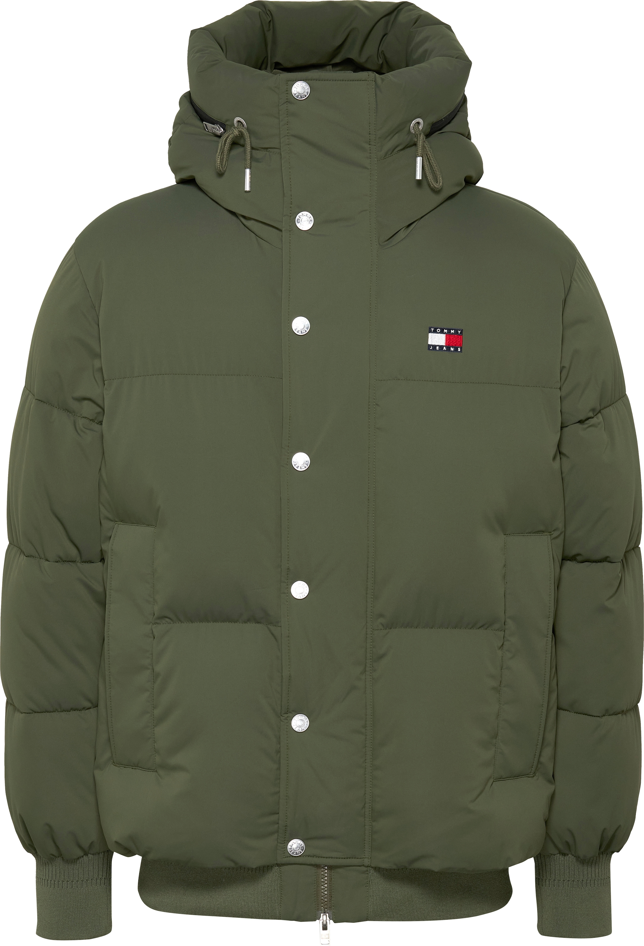 Tommy Jeans Steppjacke »TJM BRANDED PUFFER JACKET EXT«, mit Kapuze, mit Logostickerei