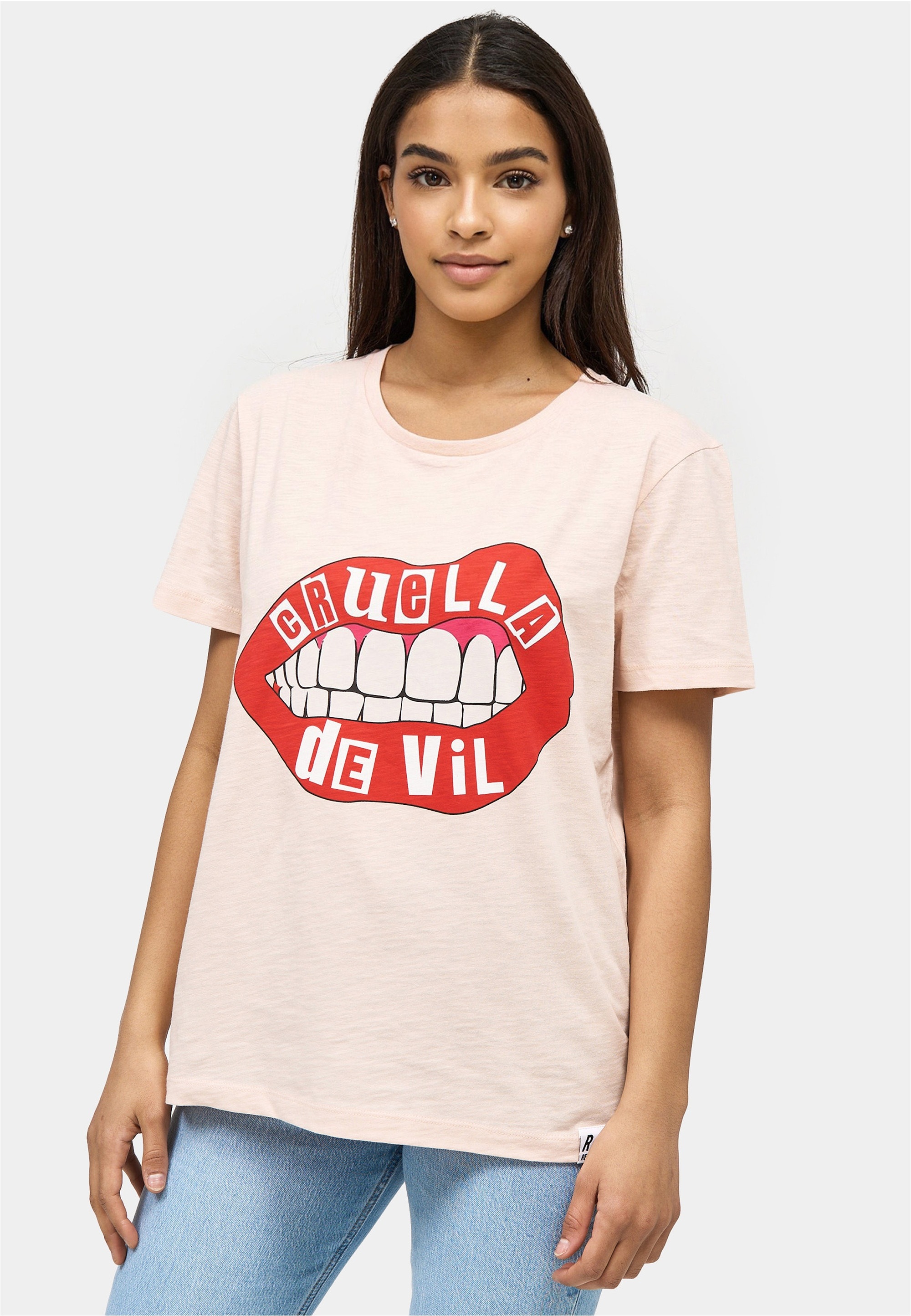 Recovered Marškinėliai »Cruella Devil Lips« im z...